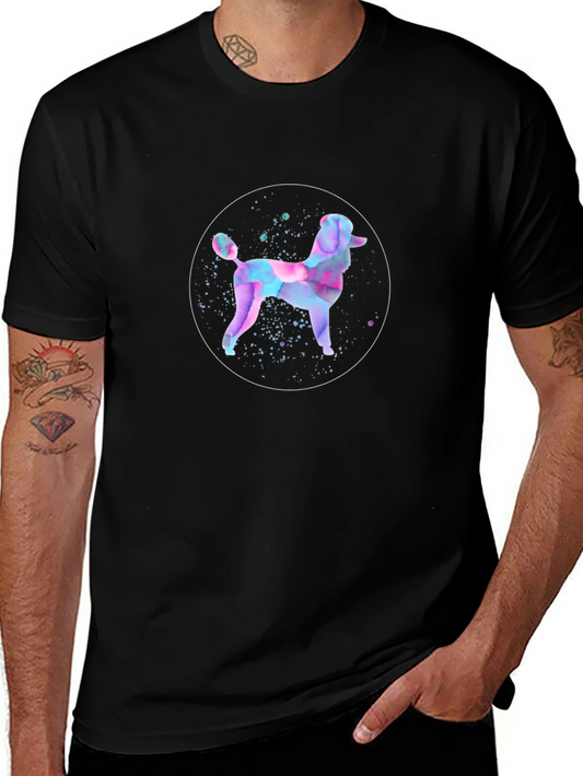 Abstract Poodle Graphic Tee - Trendy Menswear
