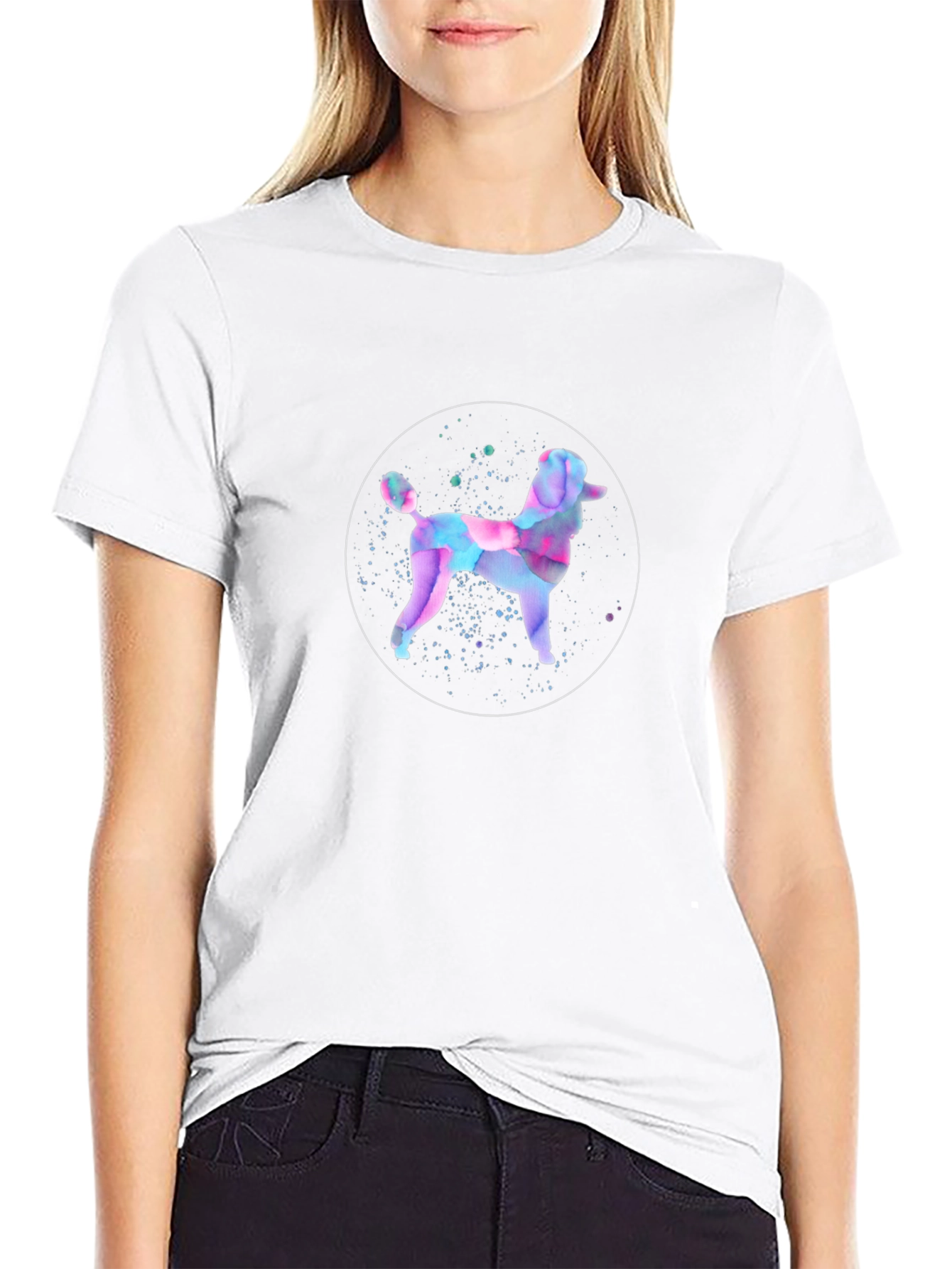 Abstract Poodle Graphic Tee - Trendy Menswear