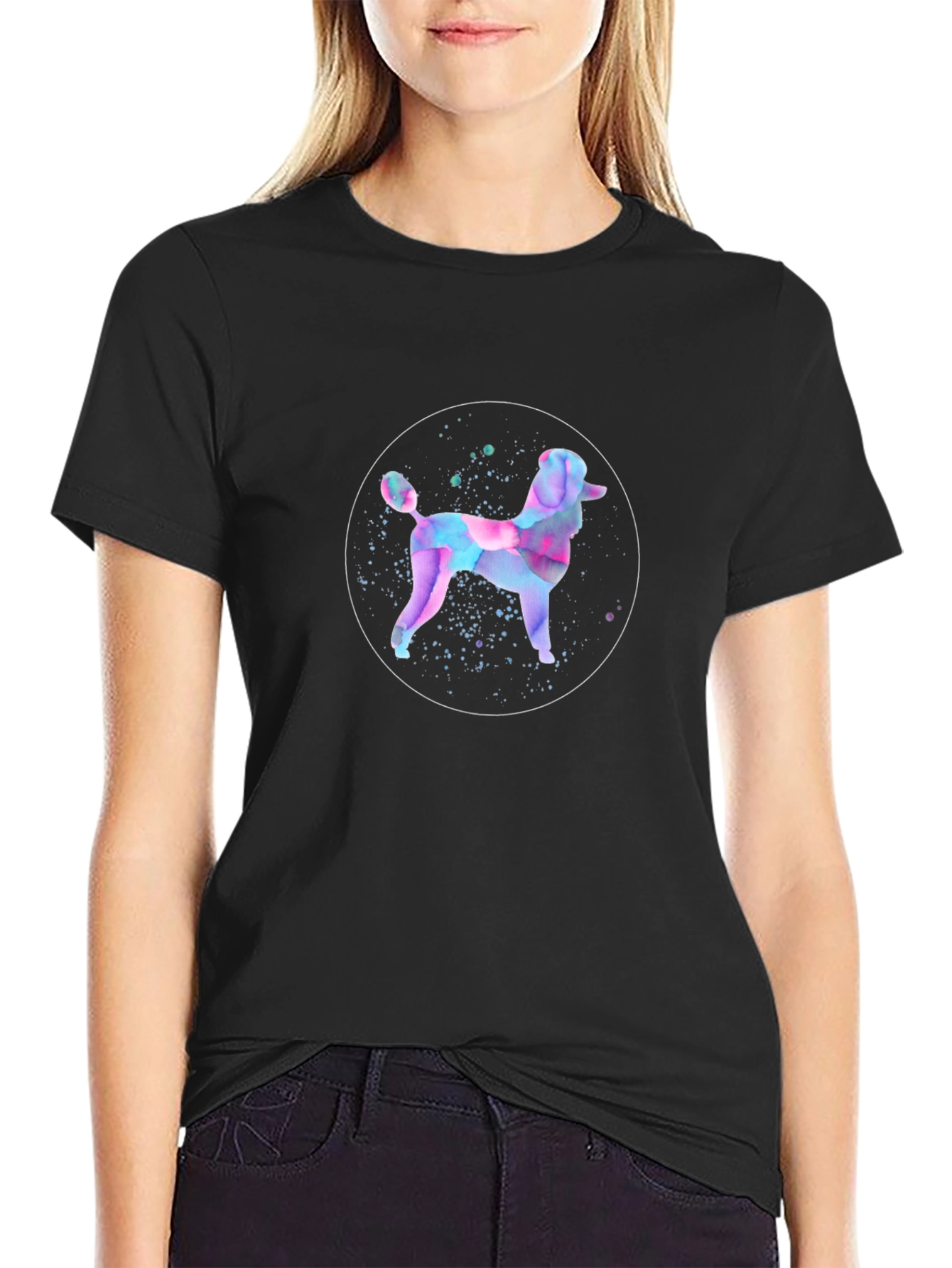 Abstract Poodle Graphic Tee - Trendy Menswear
