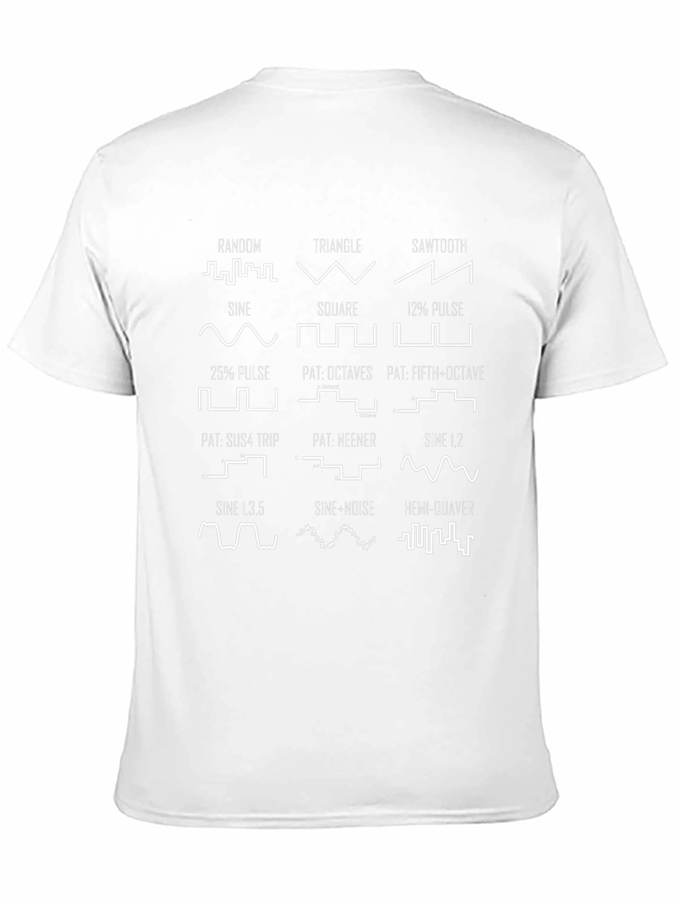 Synthesizer Waveform Graphic T-Shirt - Black