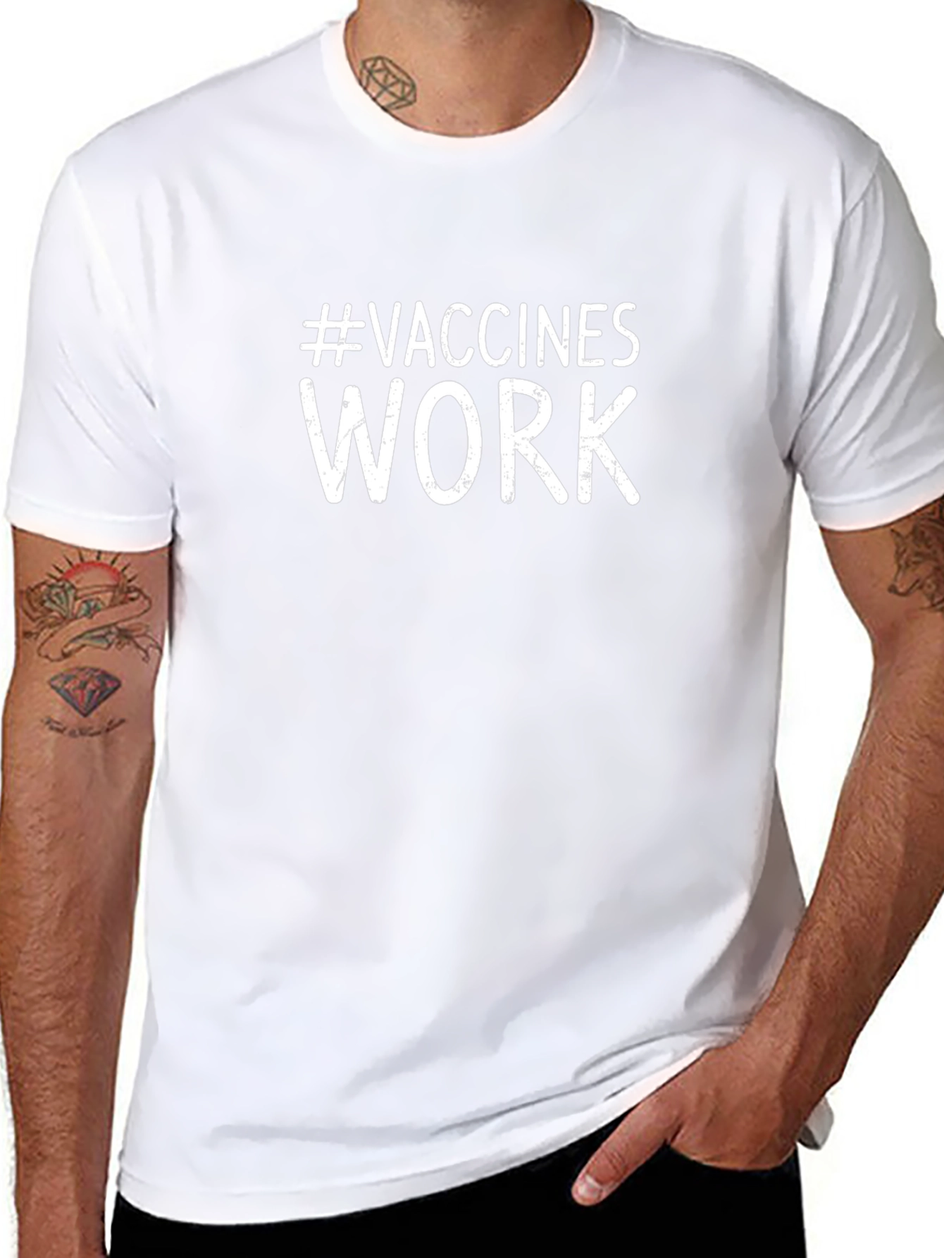#Vaccines Work T-Shirt - Pro-Vaccination Tee