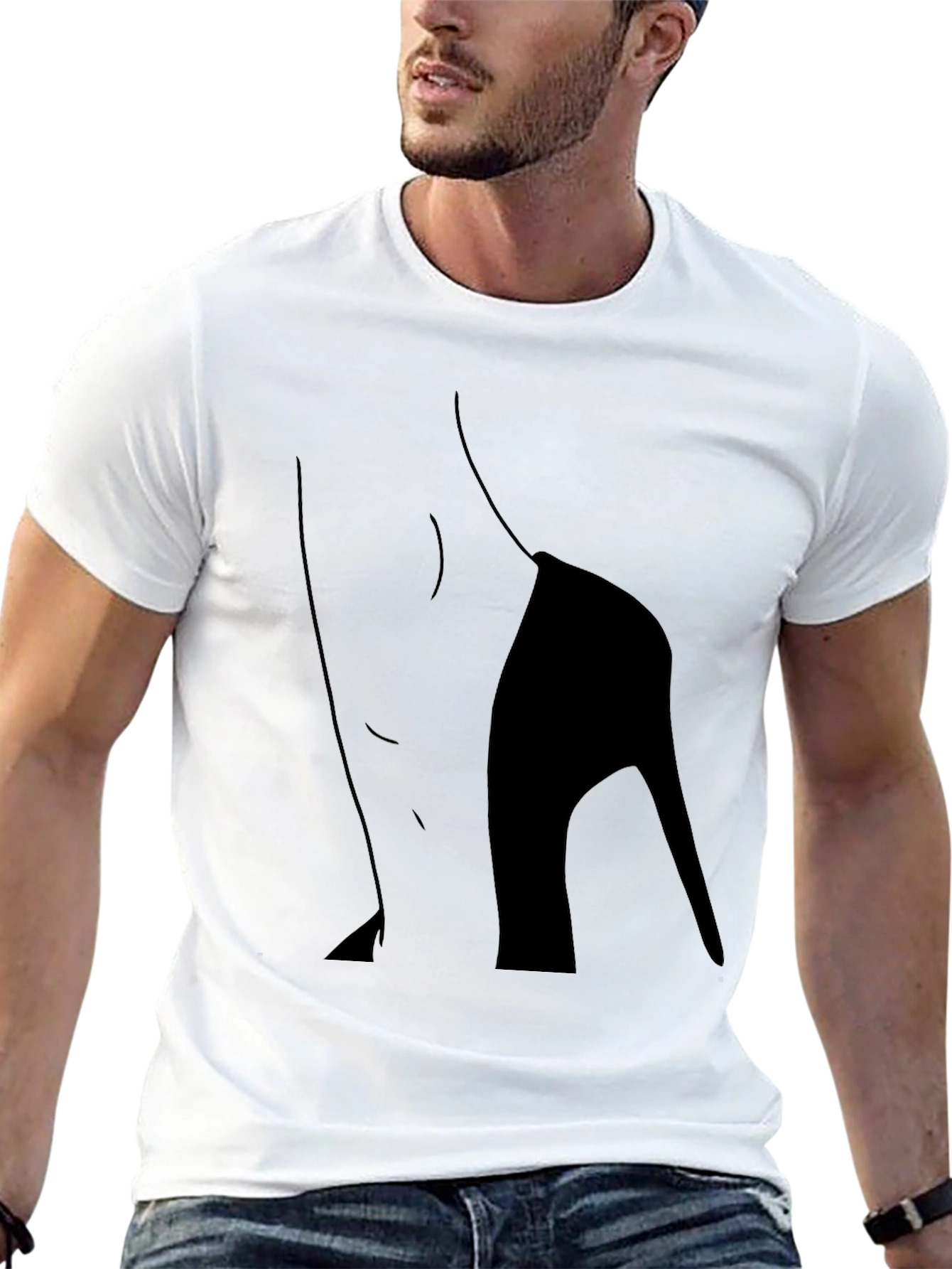 Black High Heel Graphic Tee