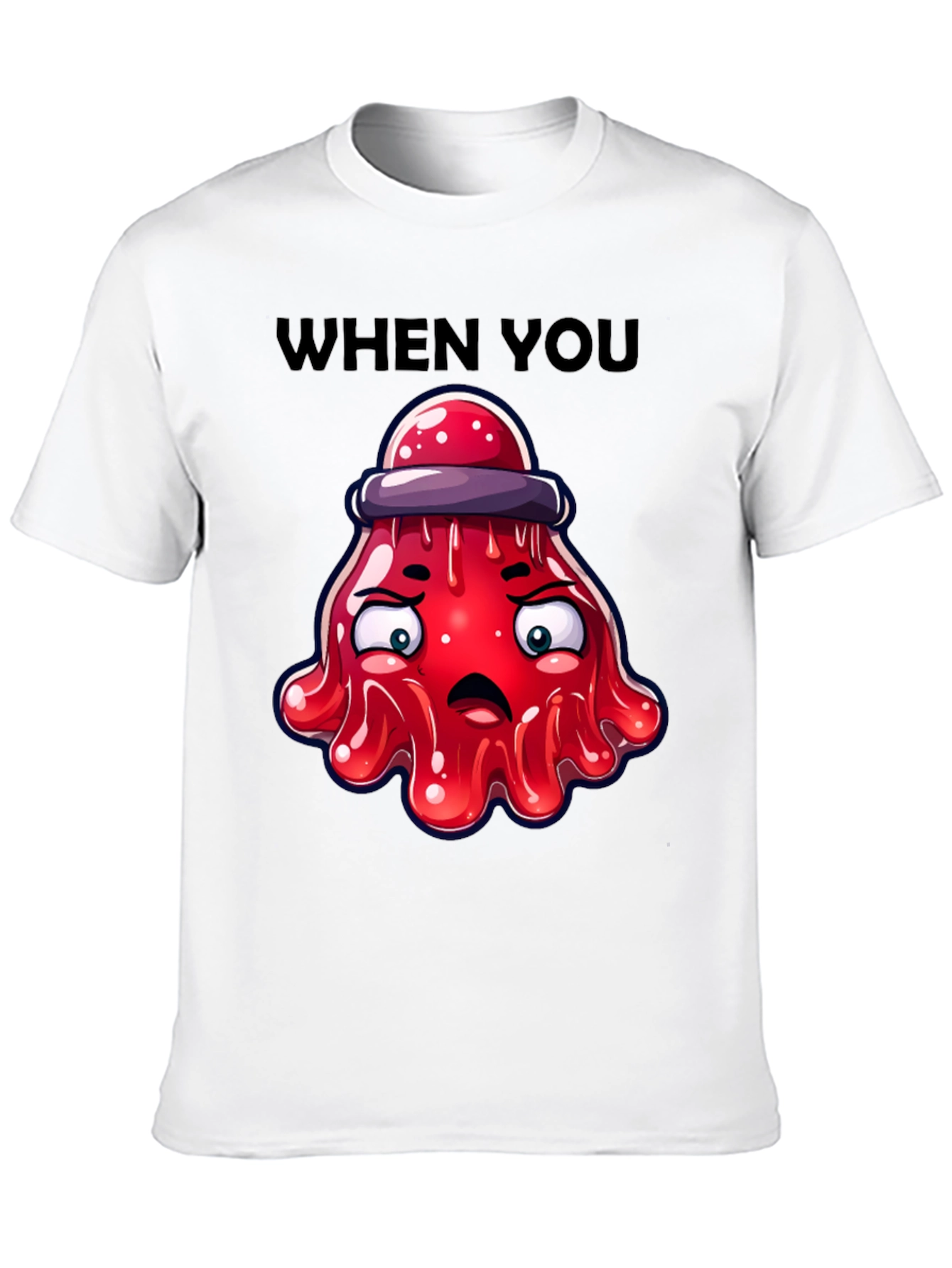 Funny Red Jelly Alien T-Shirt