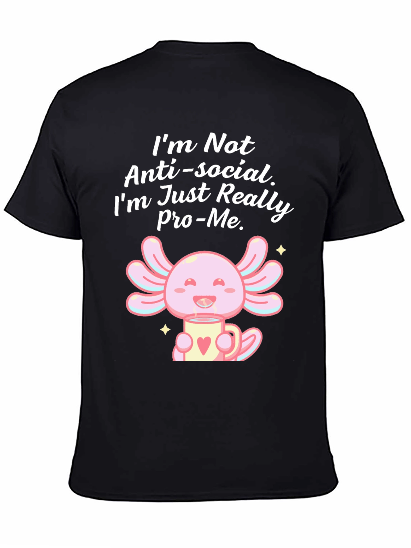 Anti-Social Pro-Me Axolotl Graphic Tee