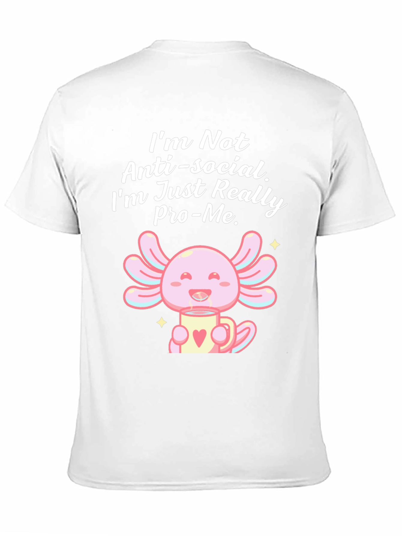 Anti-Social Pro-Me Axolotl Graphic Tee