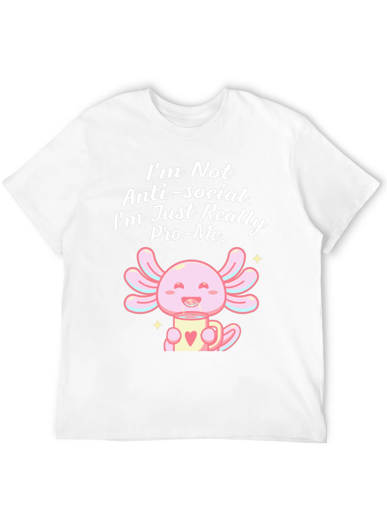 Anti-Social Pro-Me Axolotl Graphic Tee