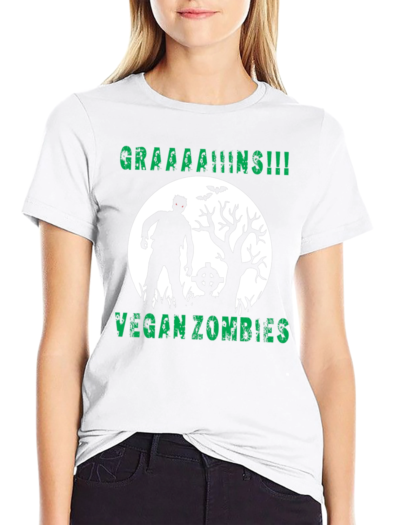Vegan Zombie T-Shirt - Graaaaains!