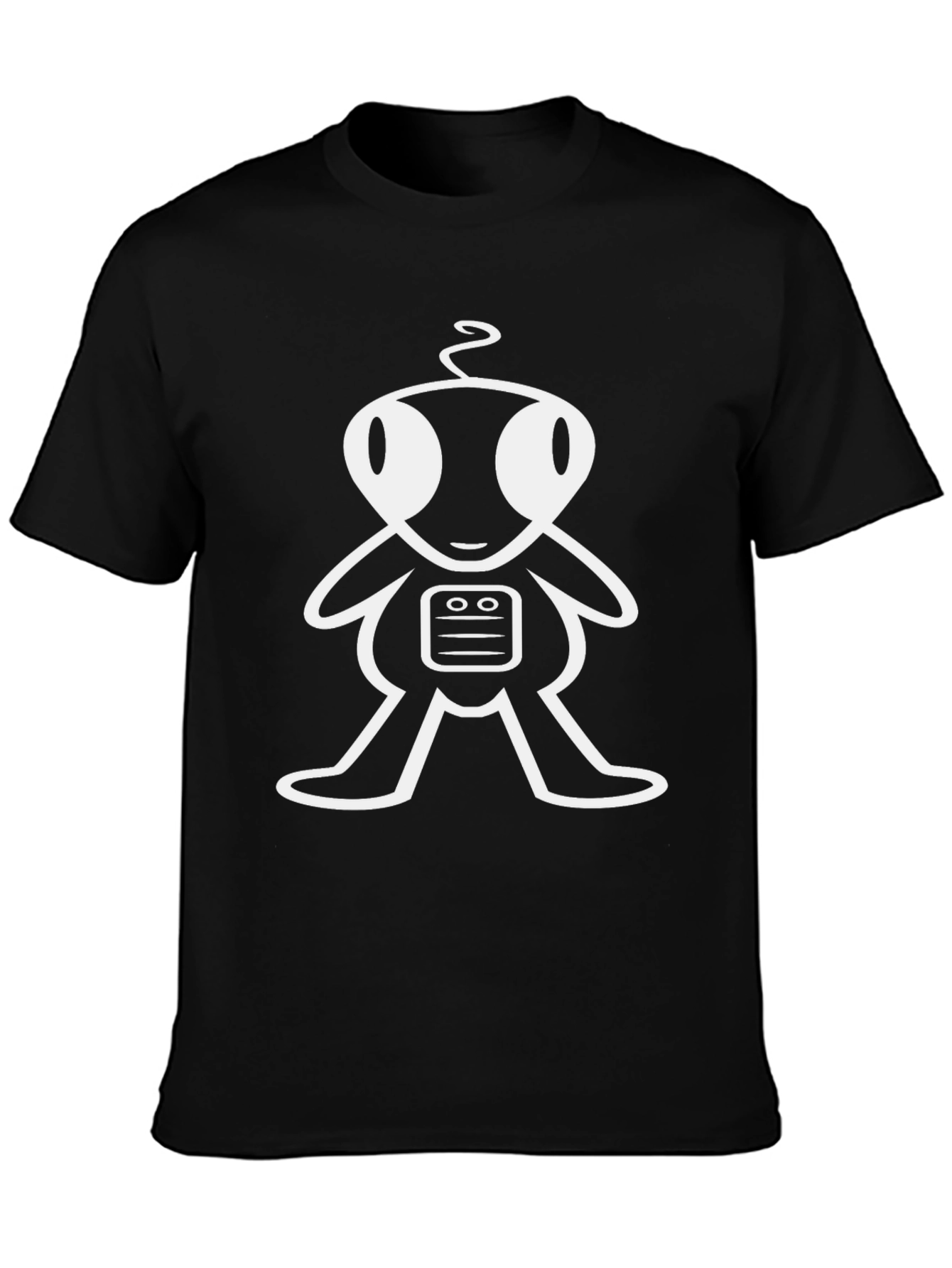 Robot Graphic Black T-Shirt