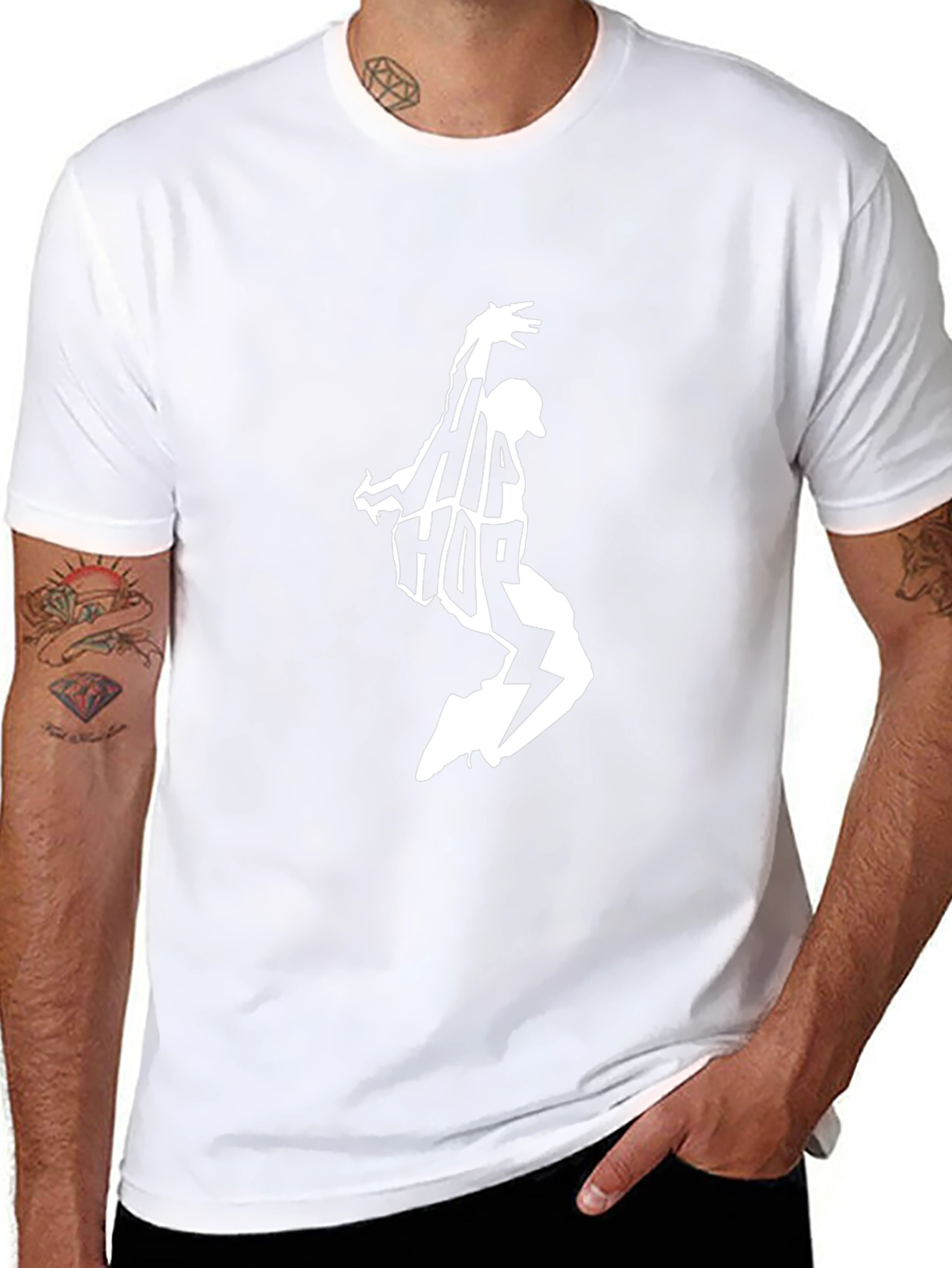 Hip Hop Dancer Graphic Tee - Black