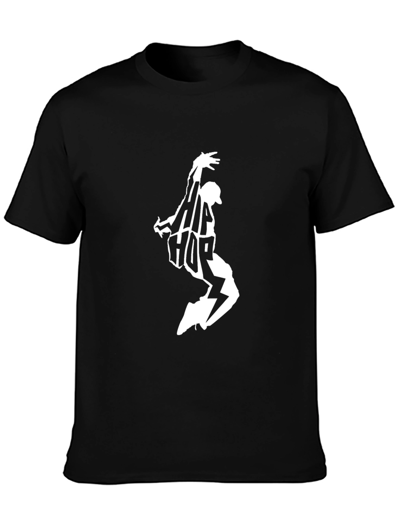 Hip Hop Dancer Graphic Tee - Black