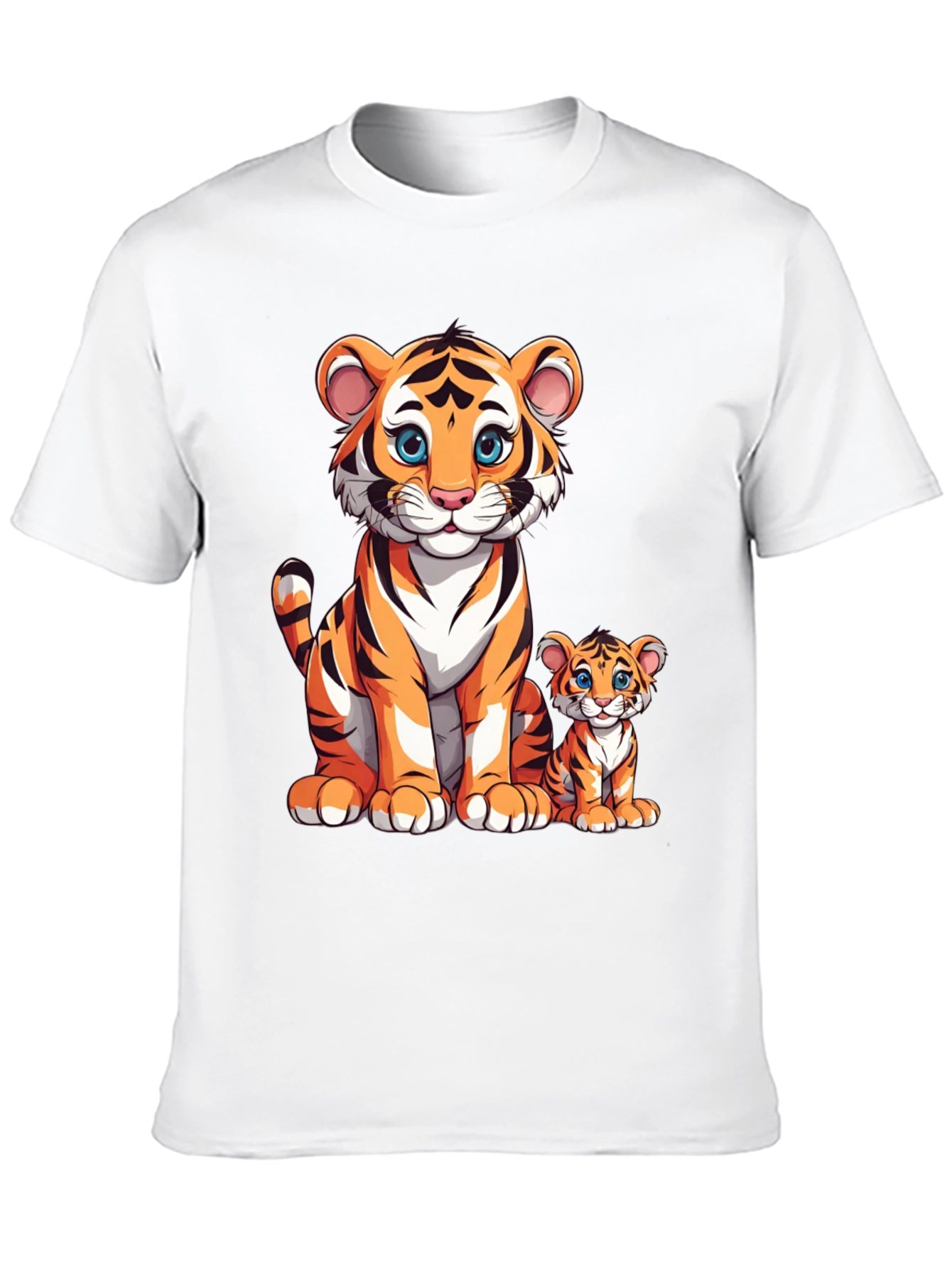 Cute Cartoon Tiger Family T-Shirt