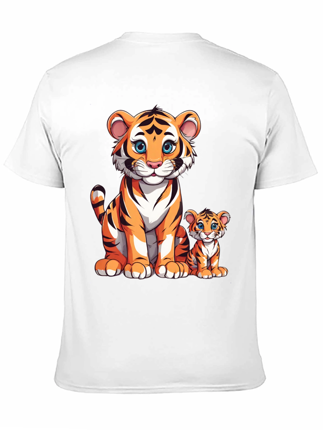 Cute Cartoon Tiger Family T-Shirt