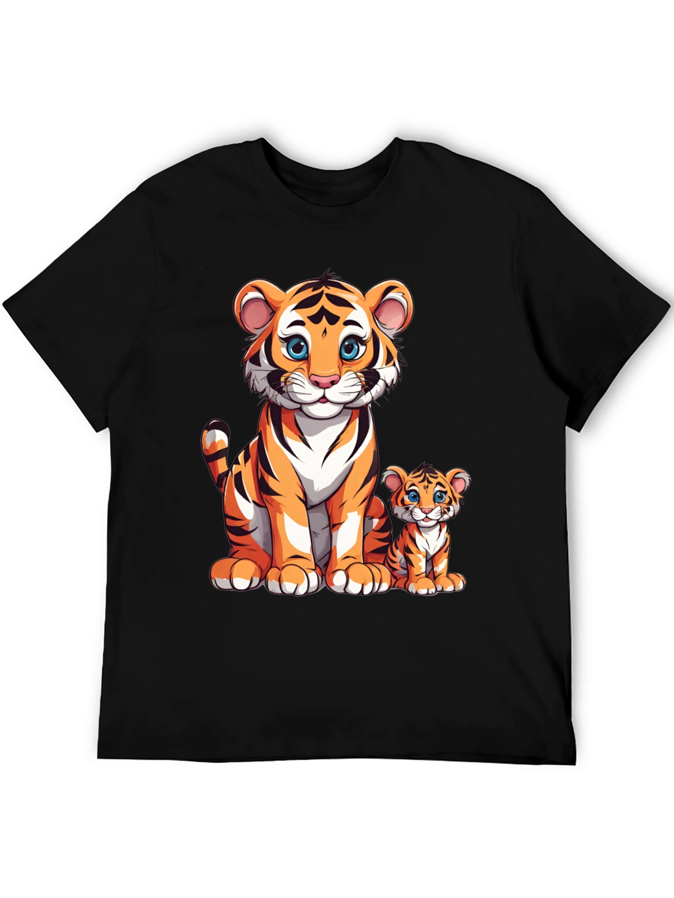 Cute Cartoon Tiger Family T-Shirt