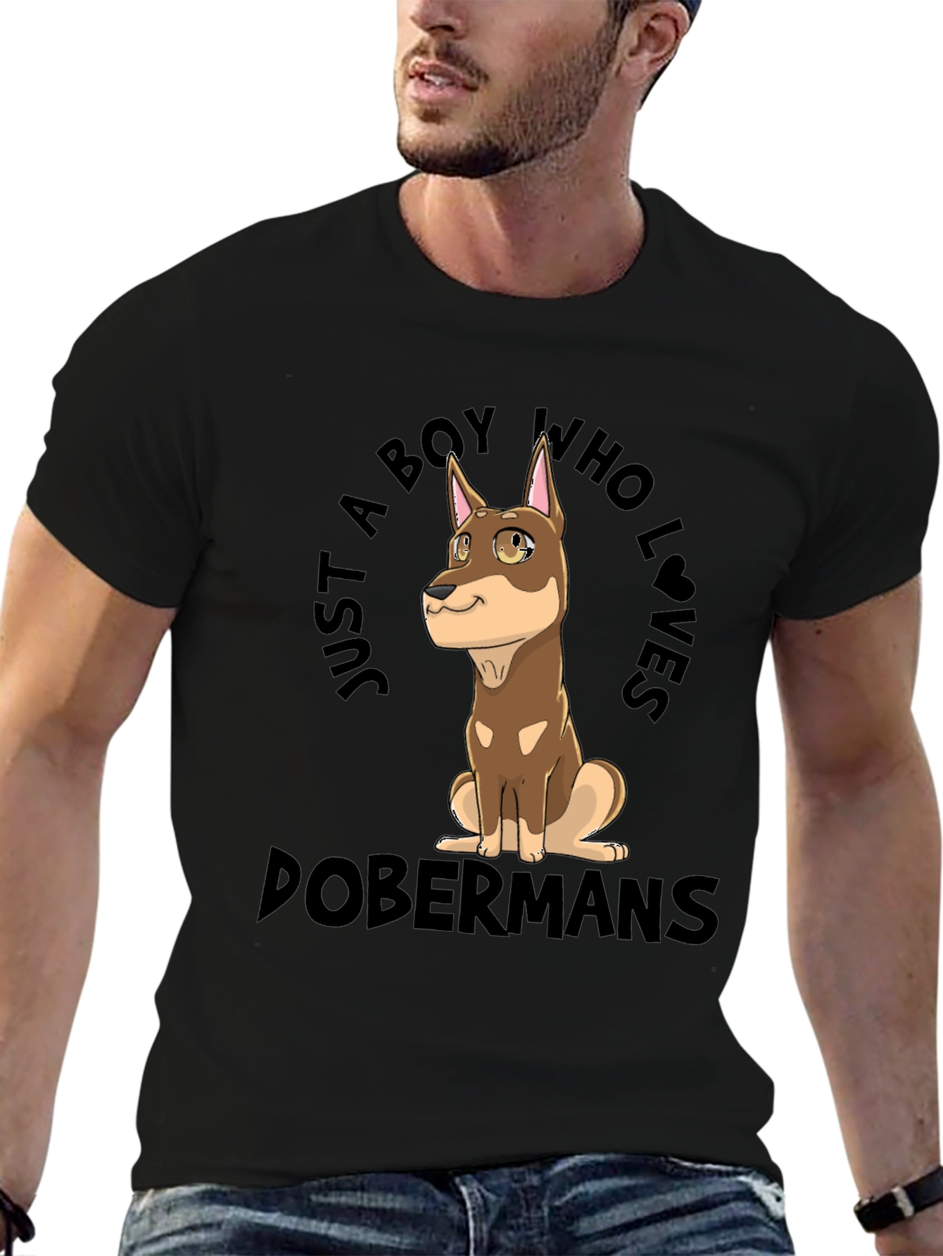 Doberman Lovers Graphic T-Shirt - Boys Best Friend