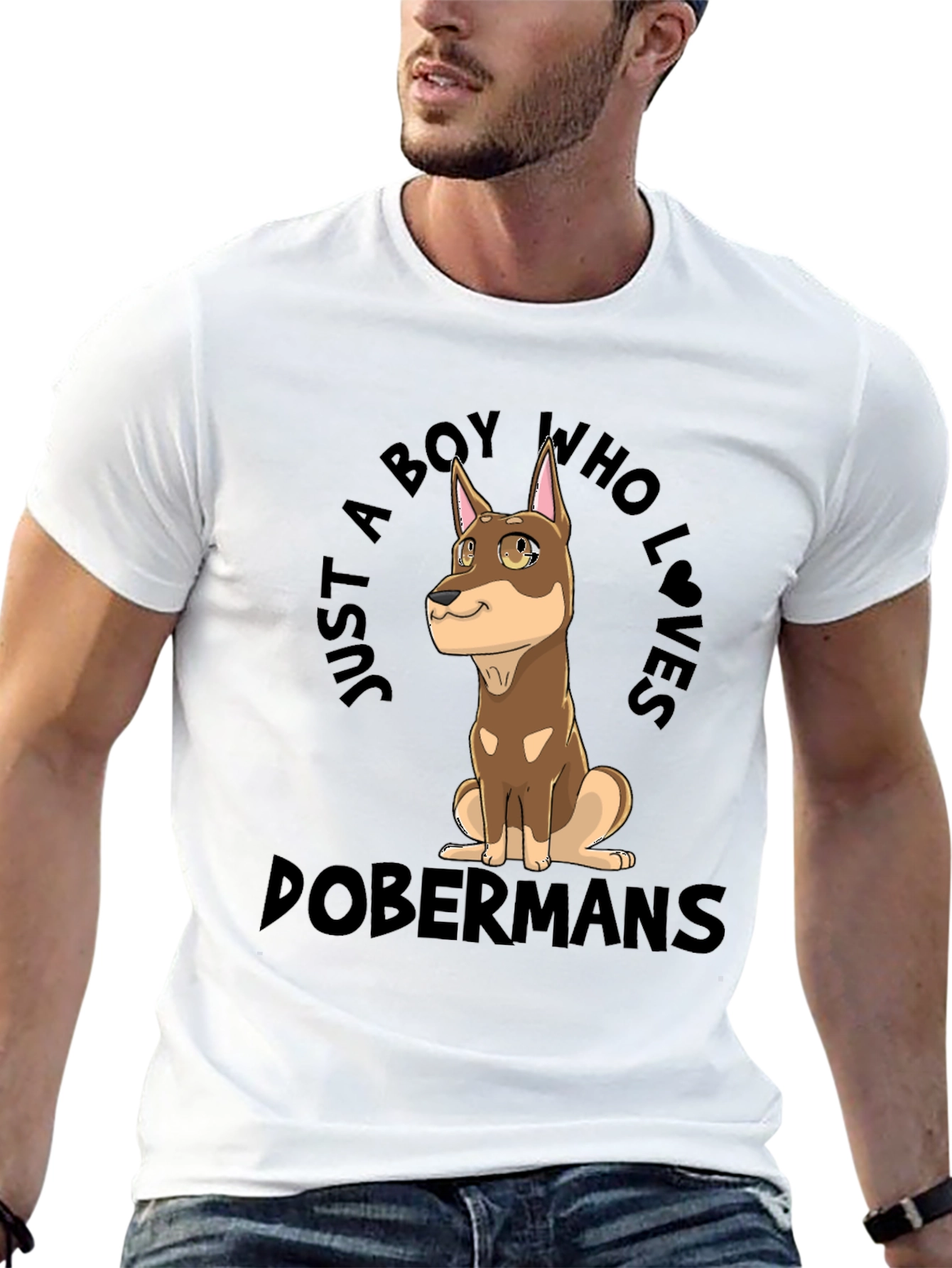 Doberman Lovers Graphic T-Shirt - Boys Best Friend