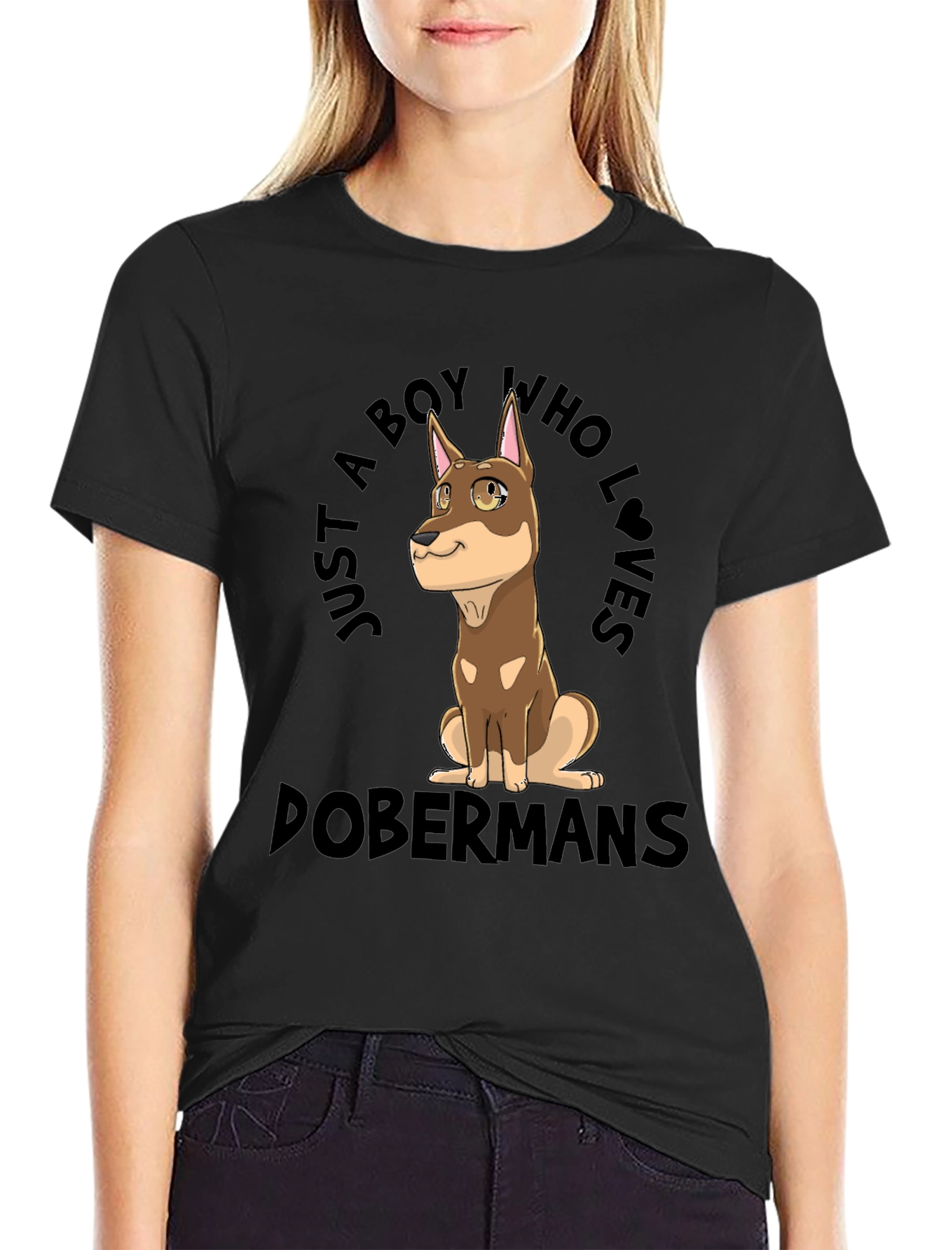 Doberman Lovers Graphic T-Shirt - Boys Best Friend