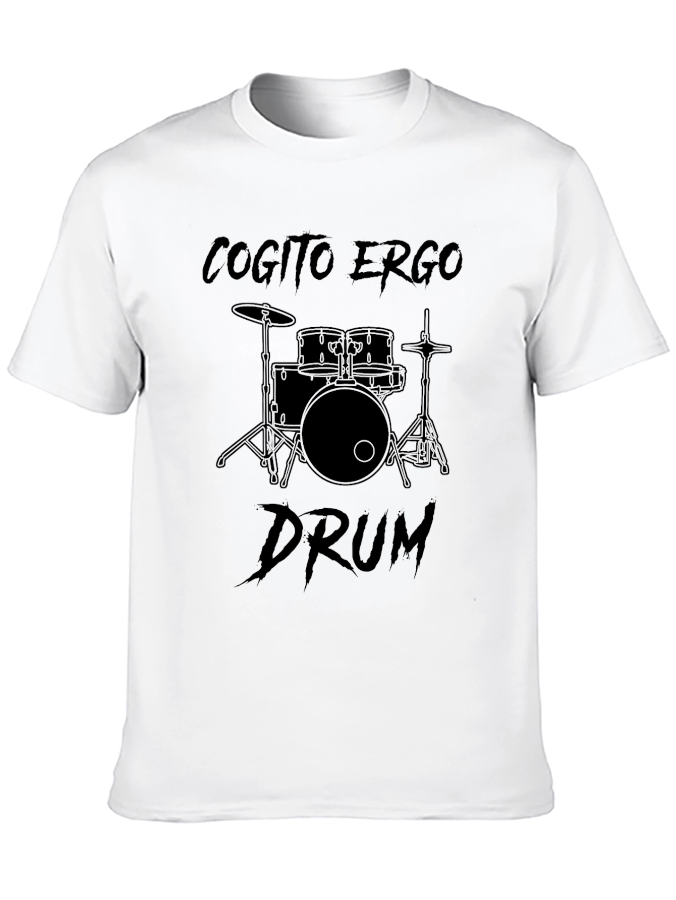 Cogito Ergo Drum Black T-Shirt