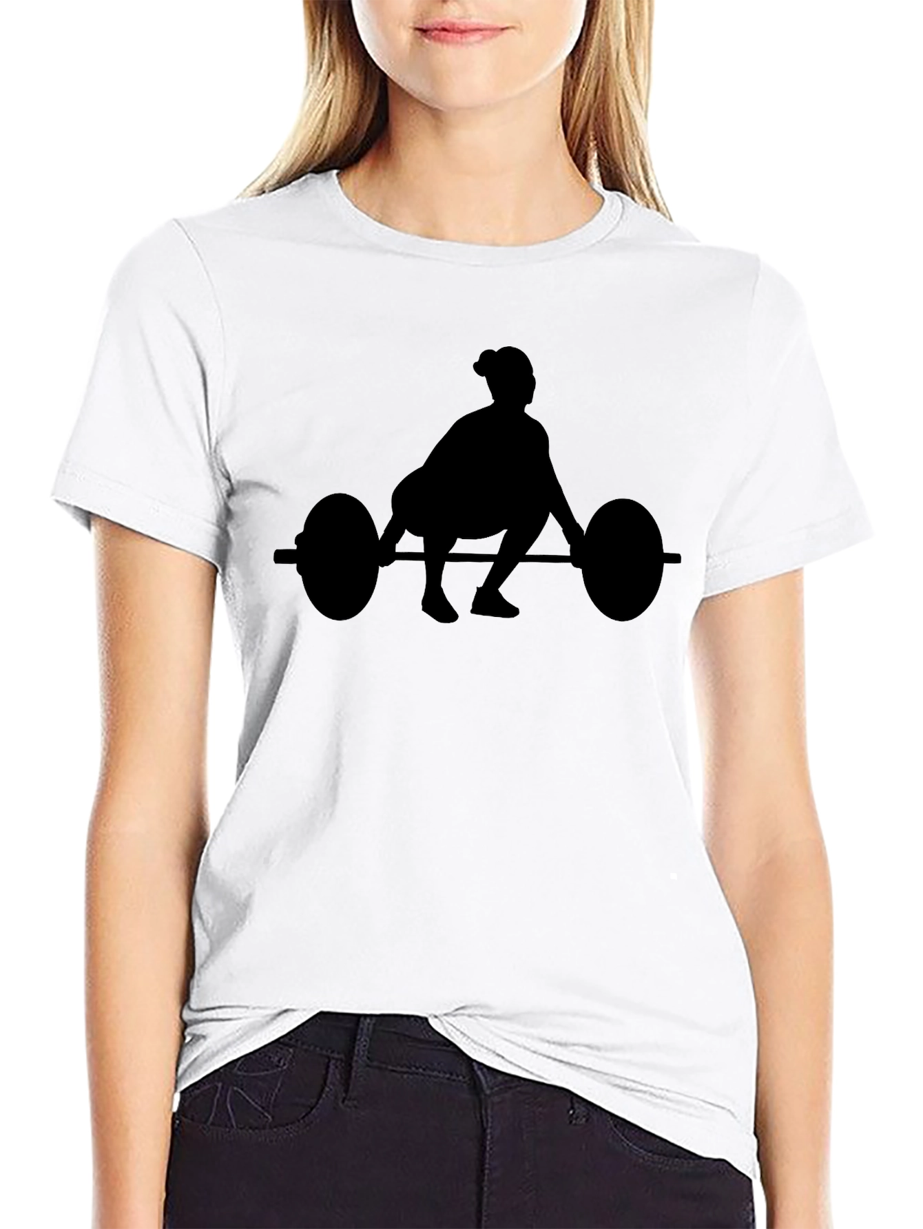 Weightlifting Silhouette Tee - Black