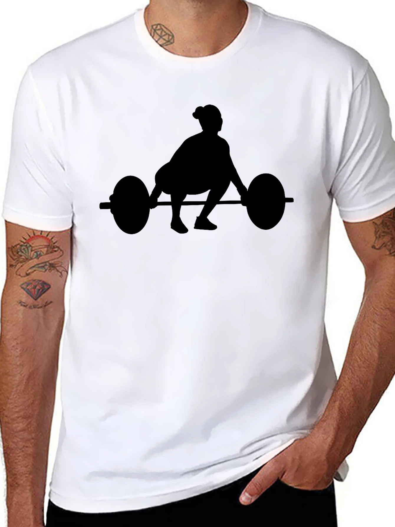 Weightlifting Silhouette Tee - Black