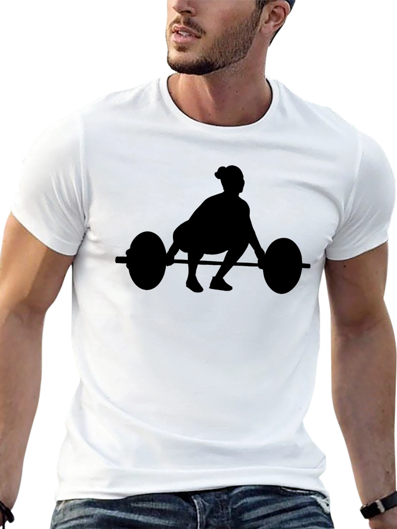 Weightlifting Silhouette Tee - Black