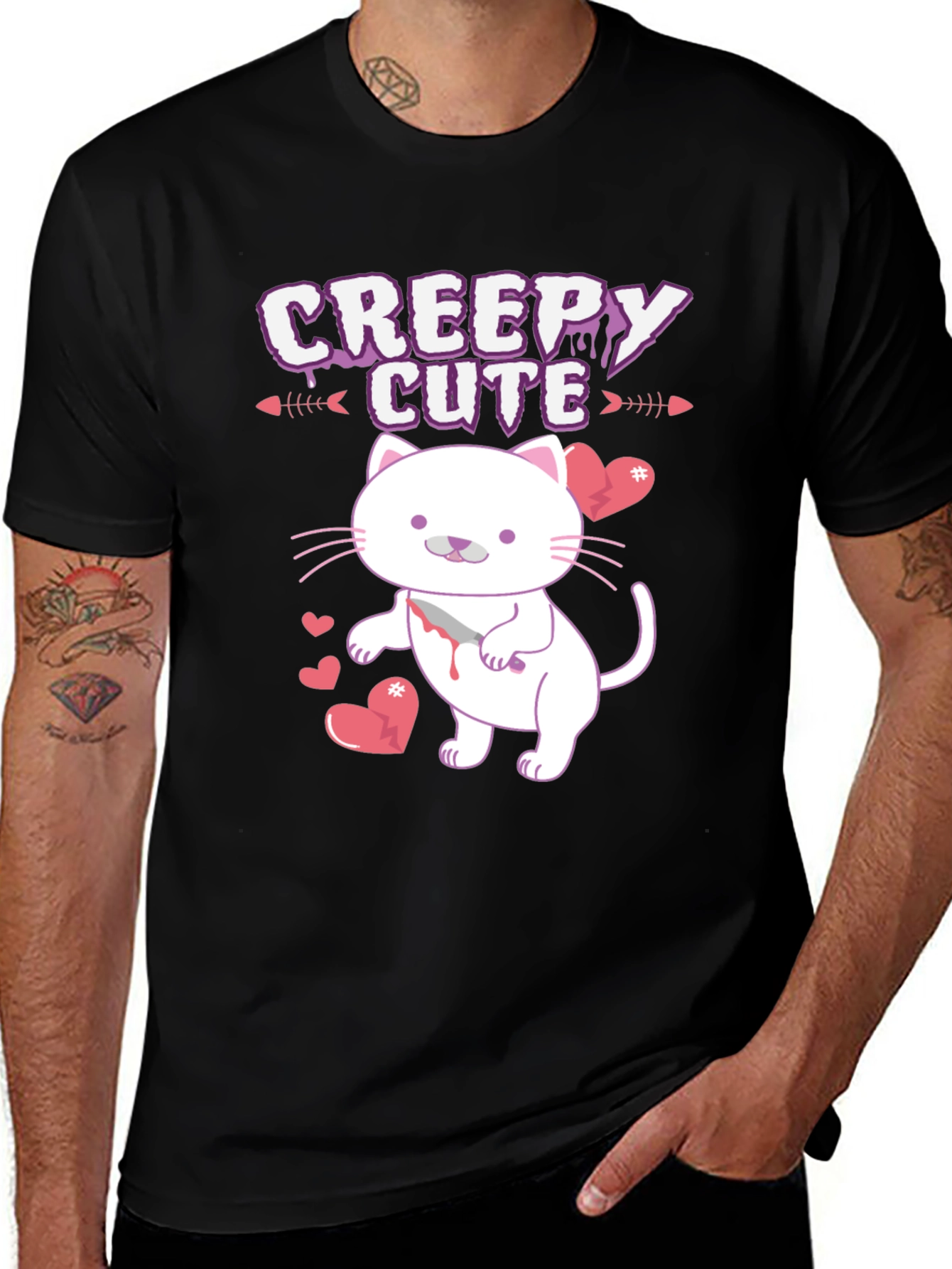 Creepy Cute Cat T-Shirt