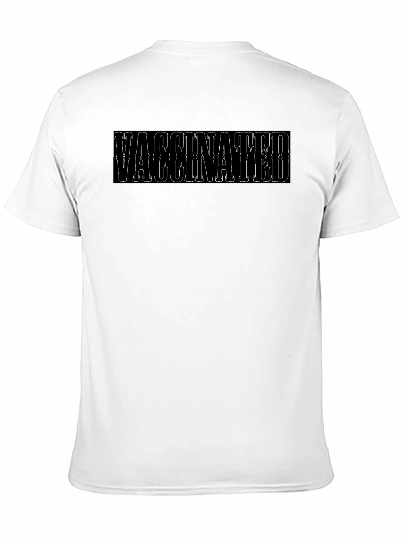 Vaccinated Black Graphic Tee
