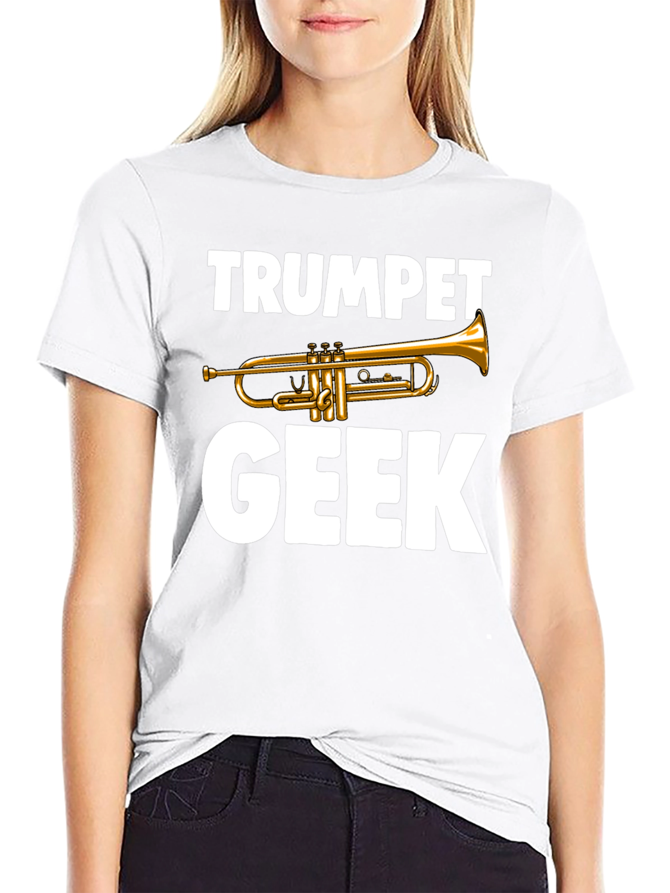 Trumpet Geek T-Shirt - Musician Novelty Tee