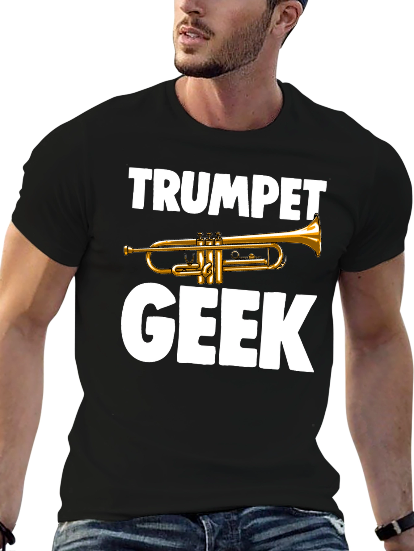 Trumpet Geek T-Shirt - Musician Novelty Tee