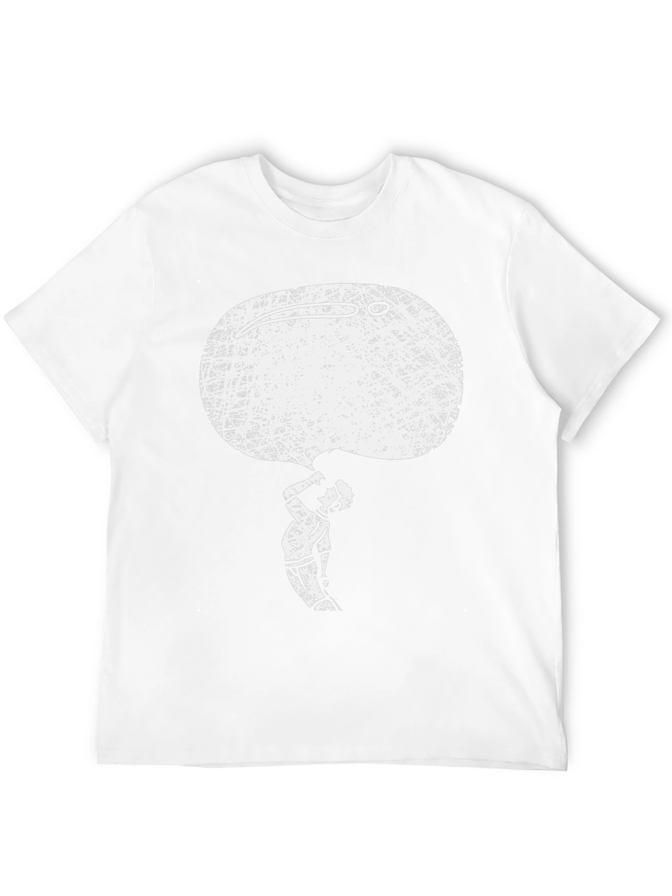 Abstract Art Graphic Print Black T-Shirt