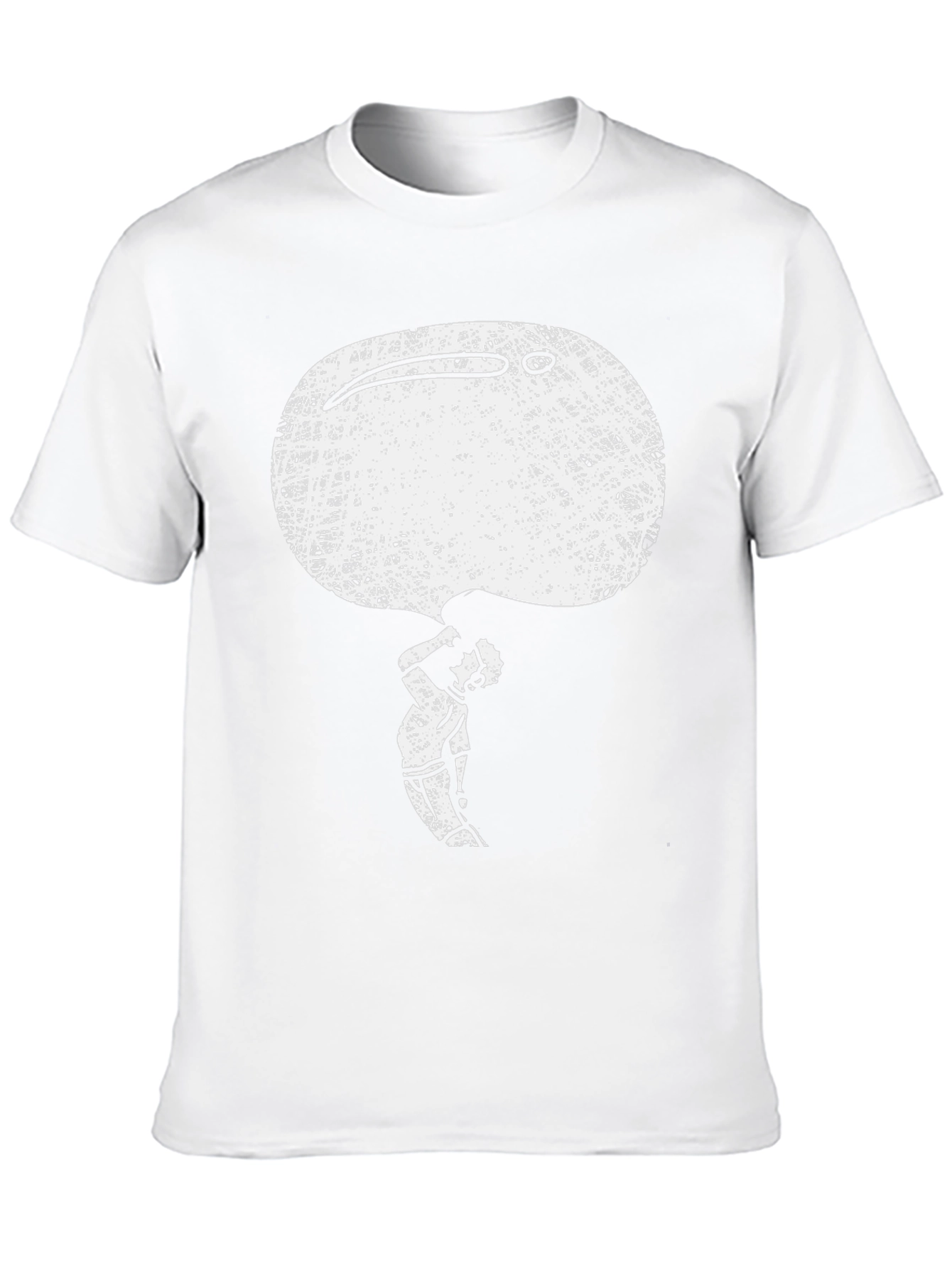Abstract Art Graphic Print Black T-Shirt
