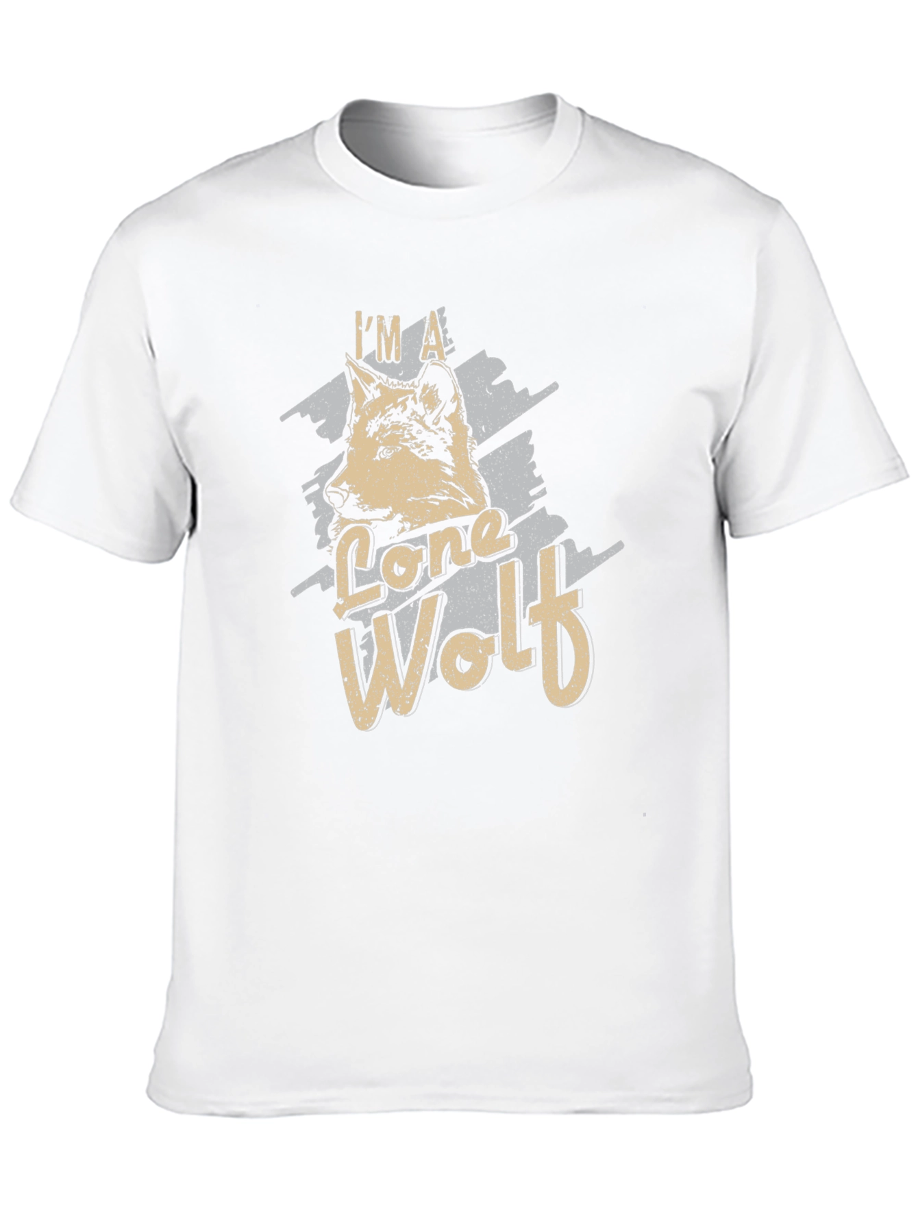 Lone Wolf Graphic Tee - Black Cotton T-Shirt