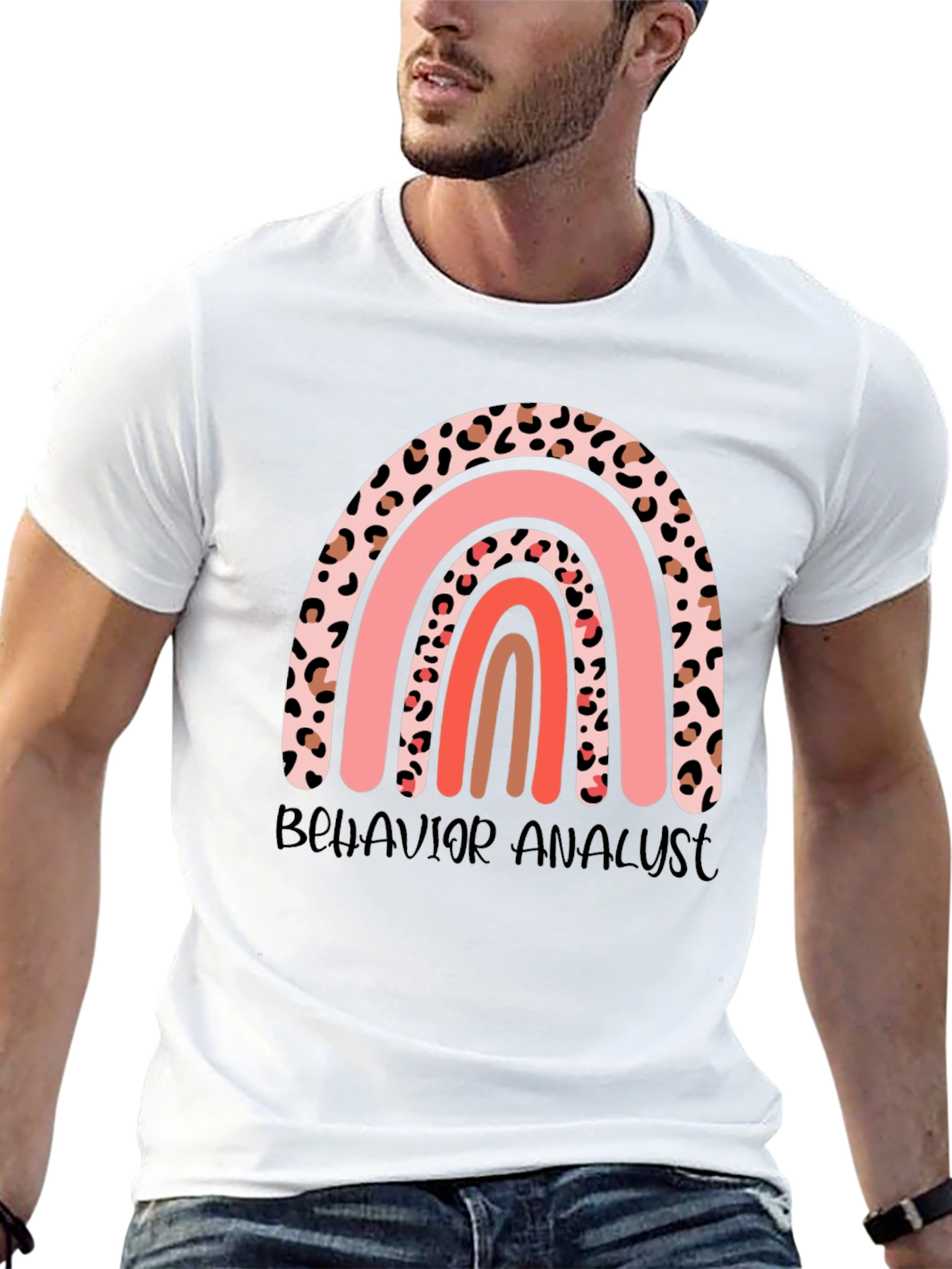 Behavior Analyst Rainbow Graphic Tee