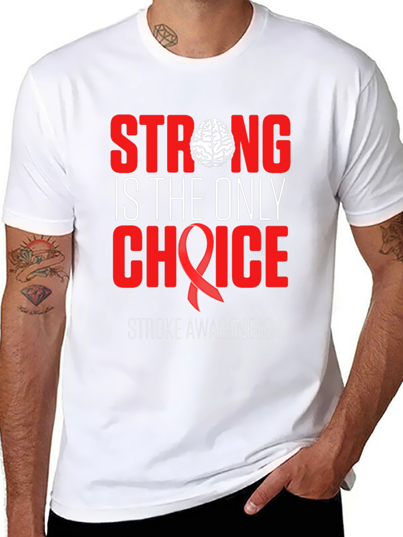 Stroke Awareness T-Shirt: Strong is the Only Choice
