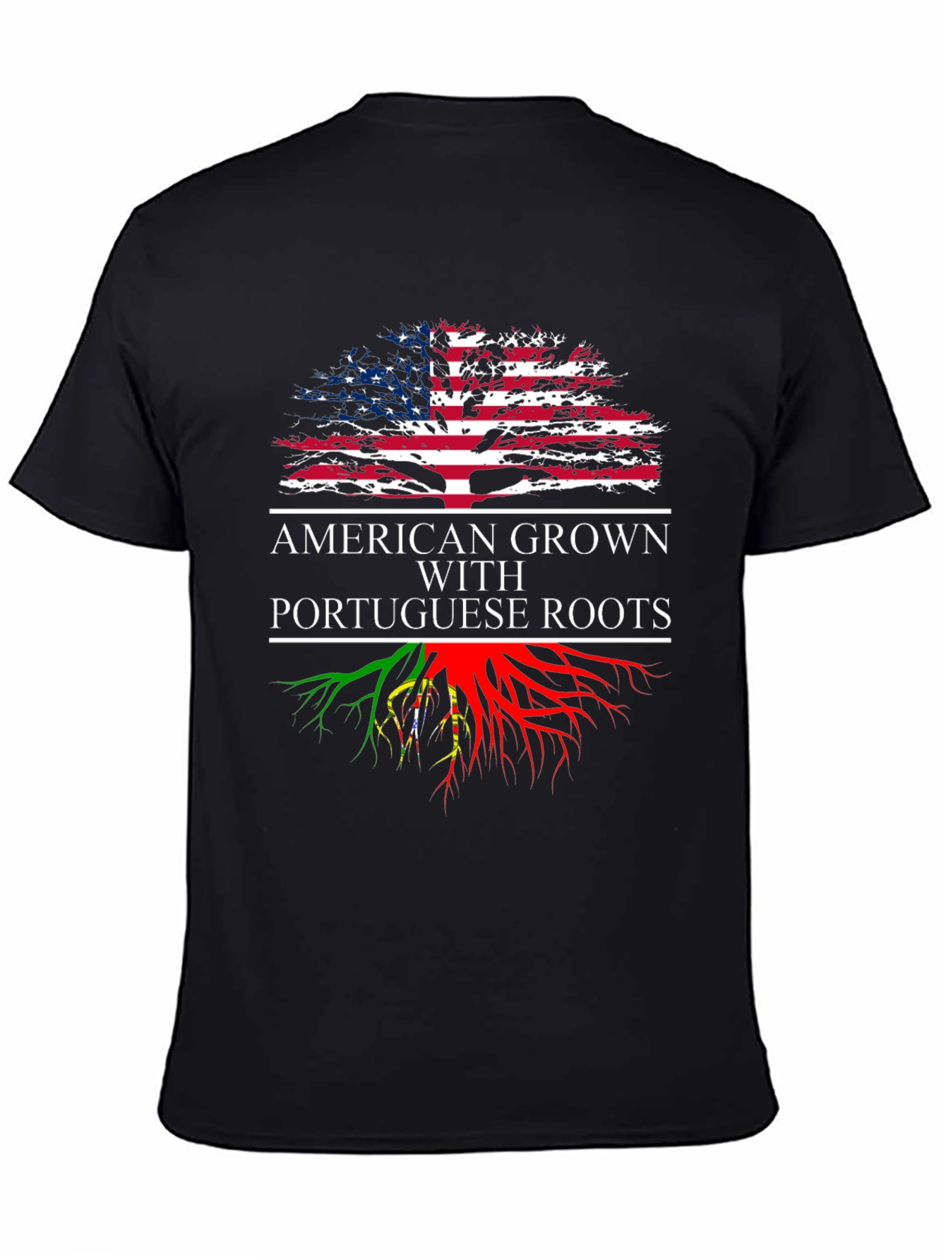 American Grown with Portuguese Roots Graphic T-Shirt