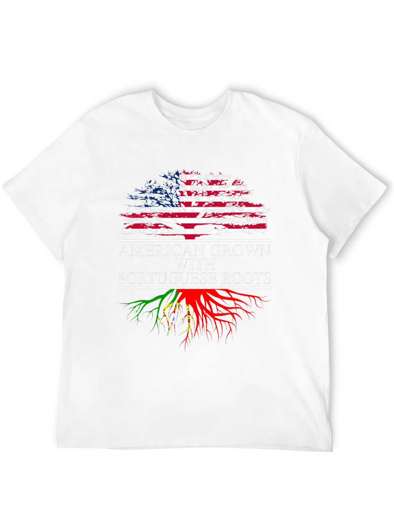 American Grown with Portuguese Roots Graphic T-Shirt