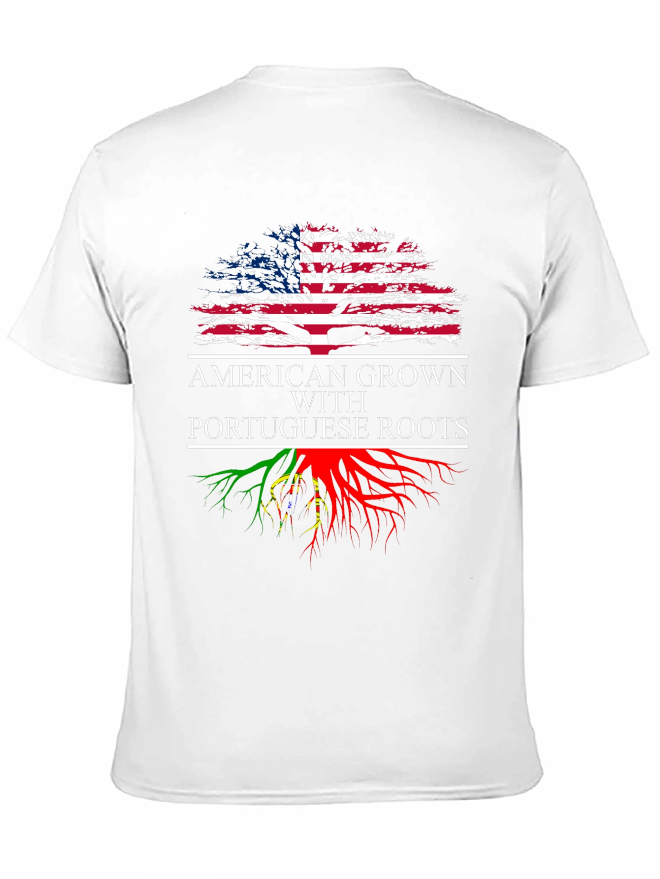 American Grown with Portuguese Roots Graphic T-Shirt
