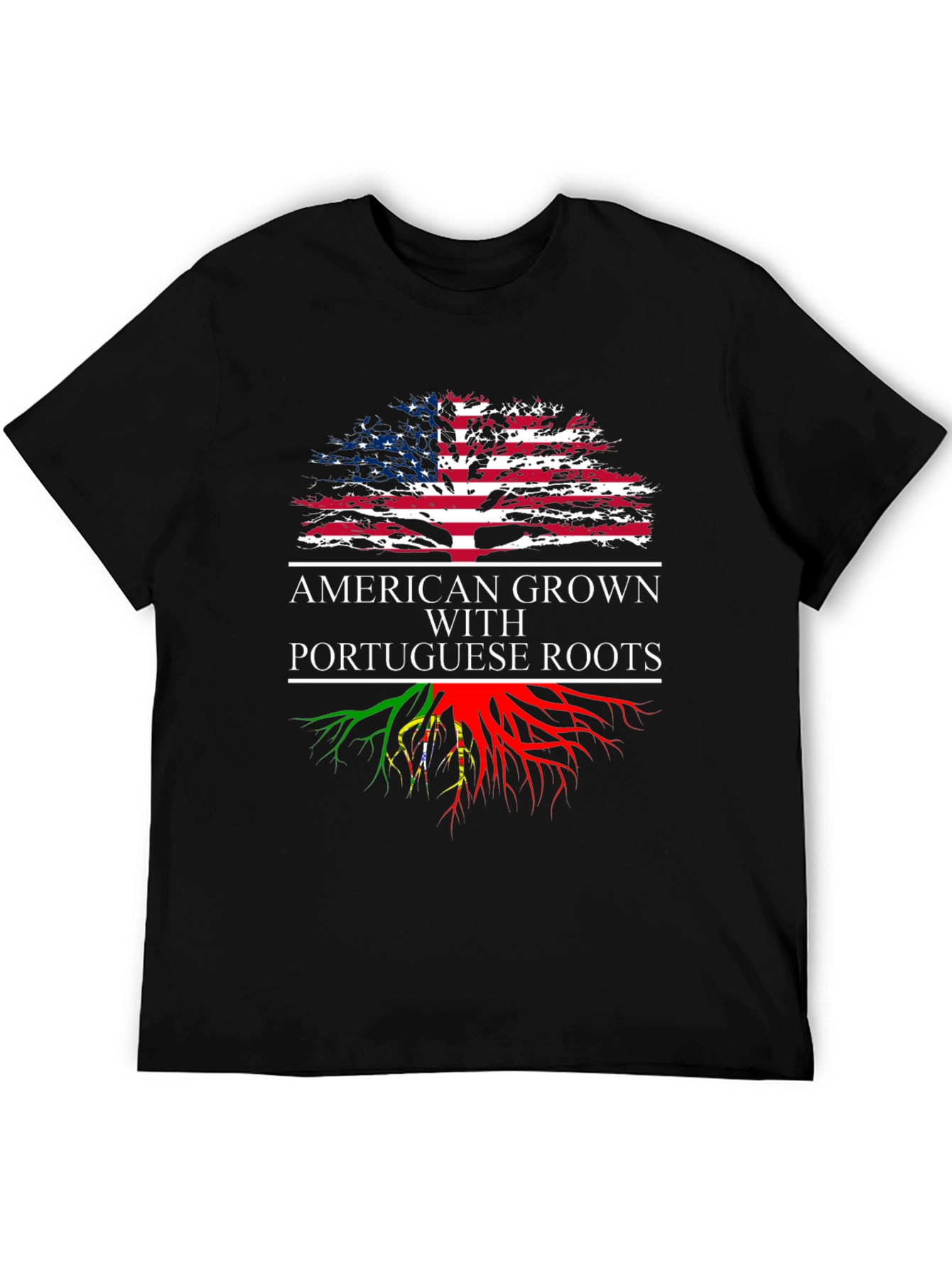 American Grown with Portuguese Roots Graphic T-Shirt