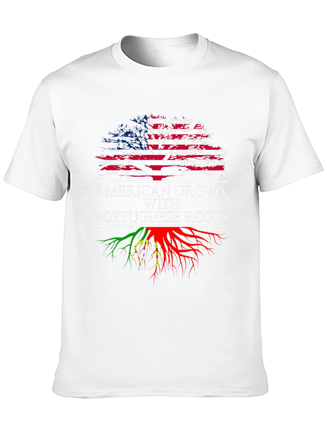 American Grown with Portuguese Roots Graphic T-Shirt