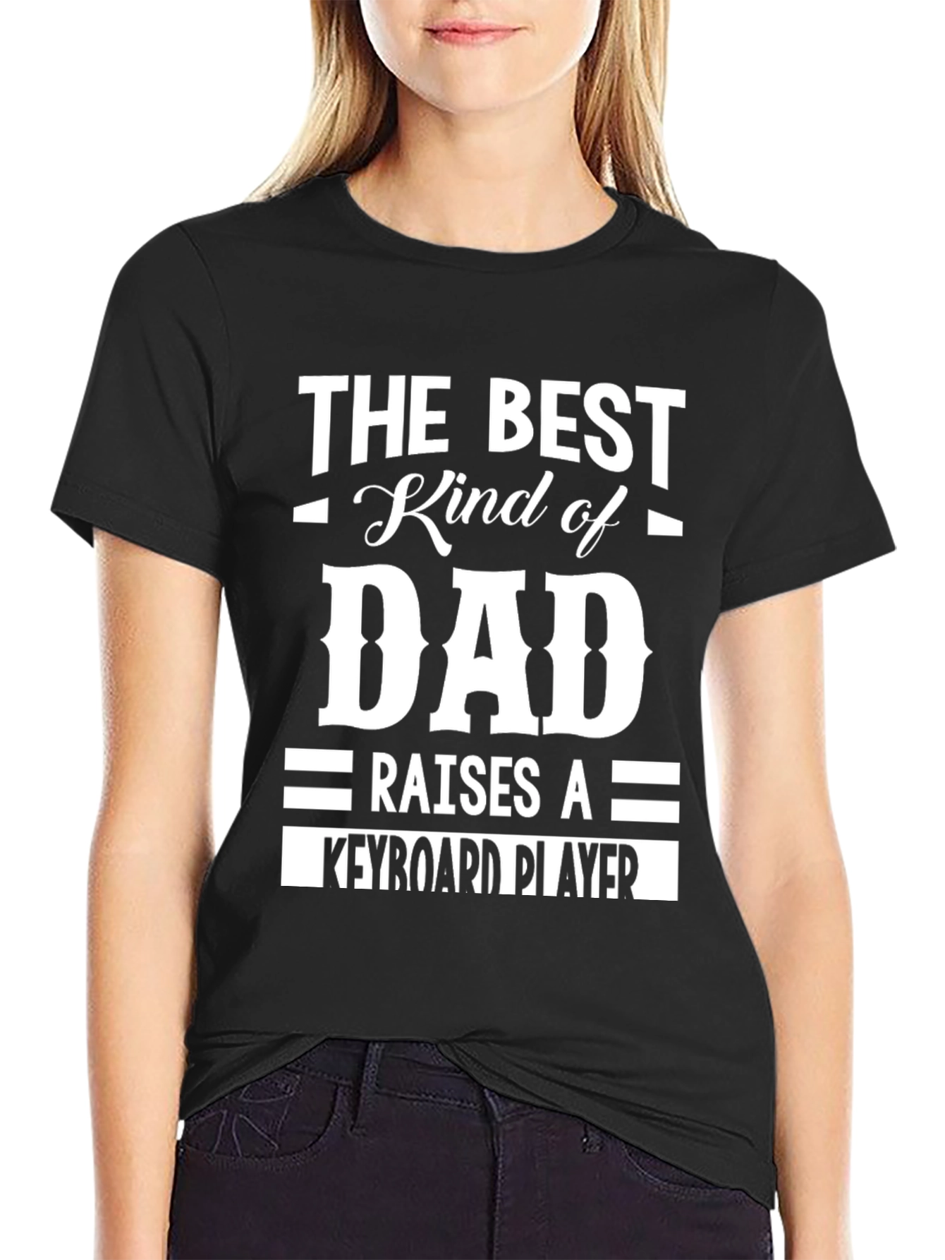 Best Dad Keyboard Player T-Shirt