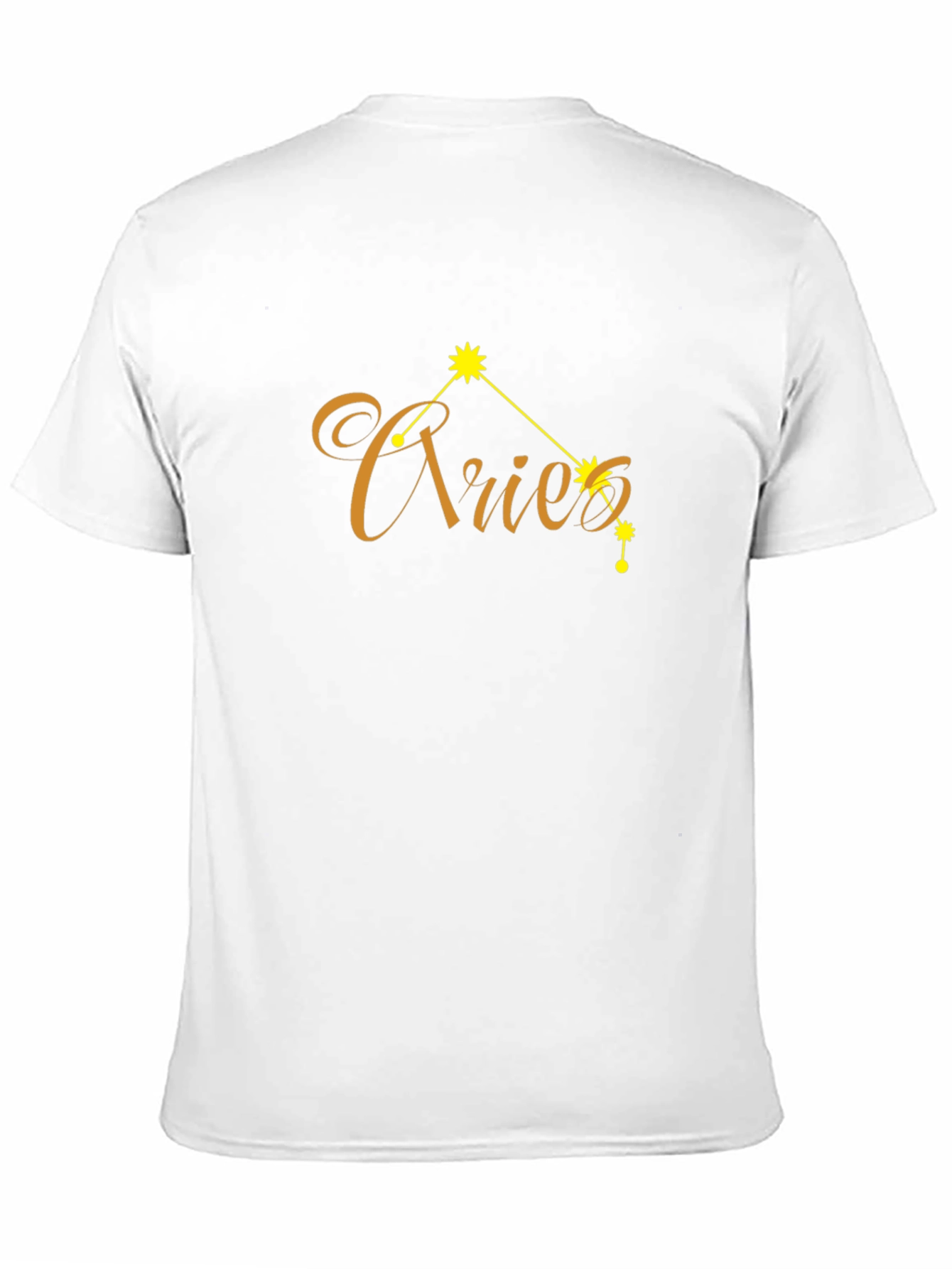 Aries Zodiac Sign Black T-Shirt