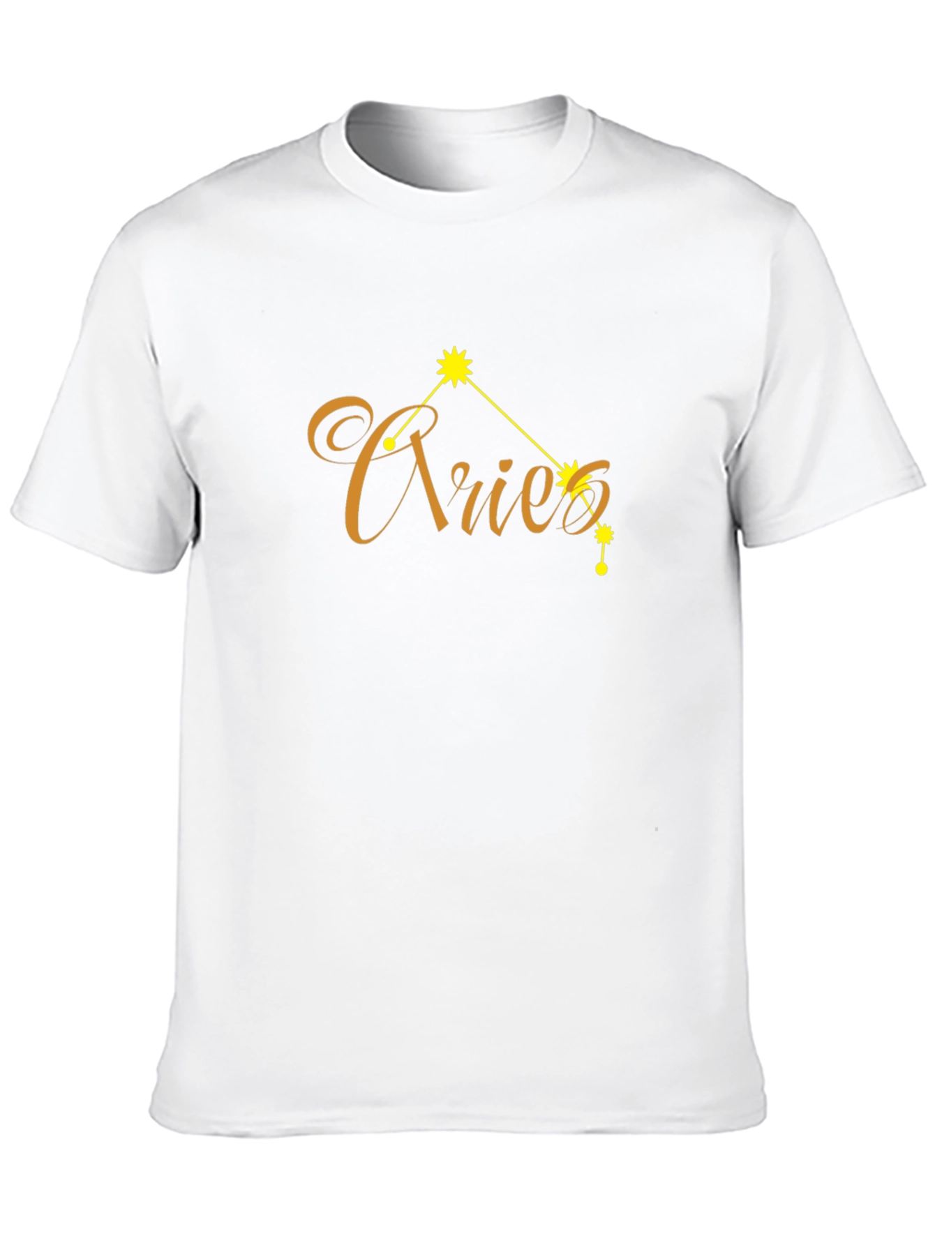 Aries Zodiac Sign Black T-Shirt