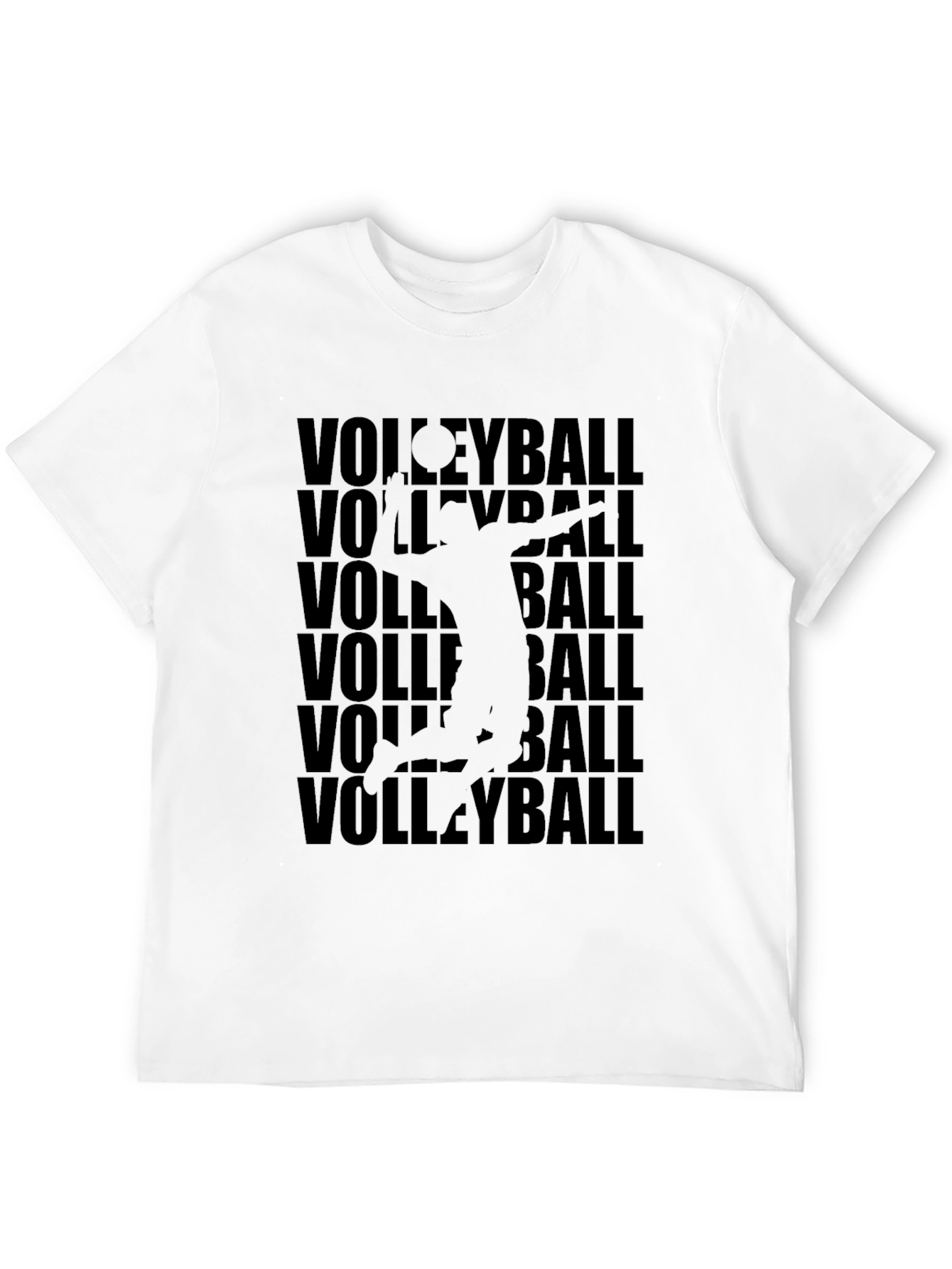 Volleyball T-Shirt - Black - Stylish Design