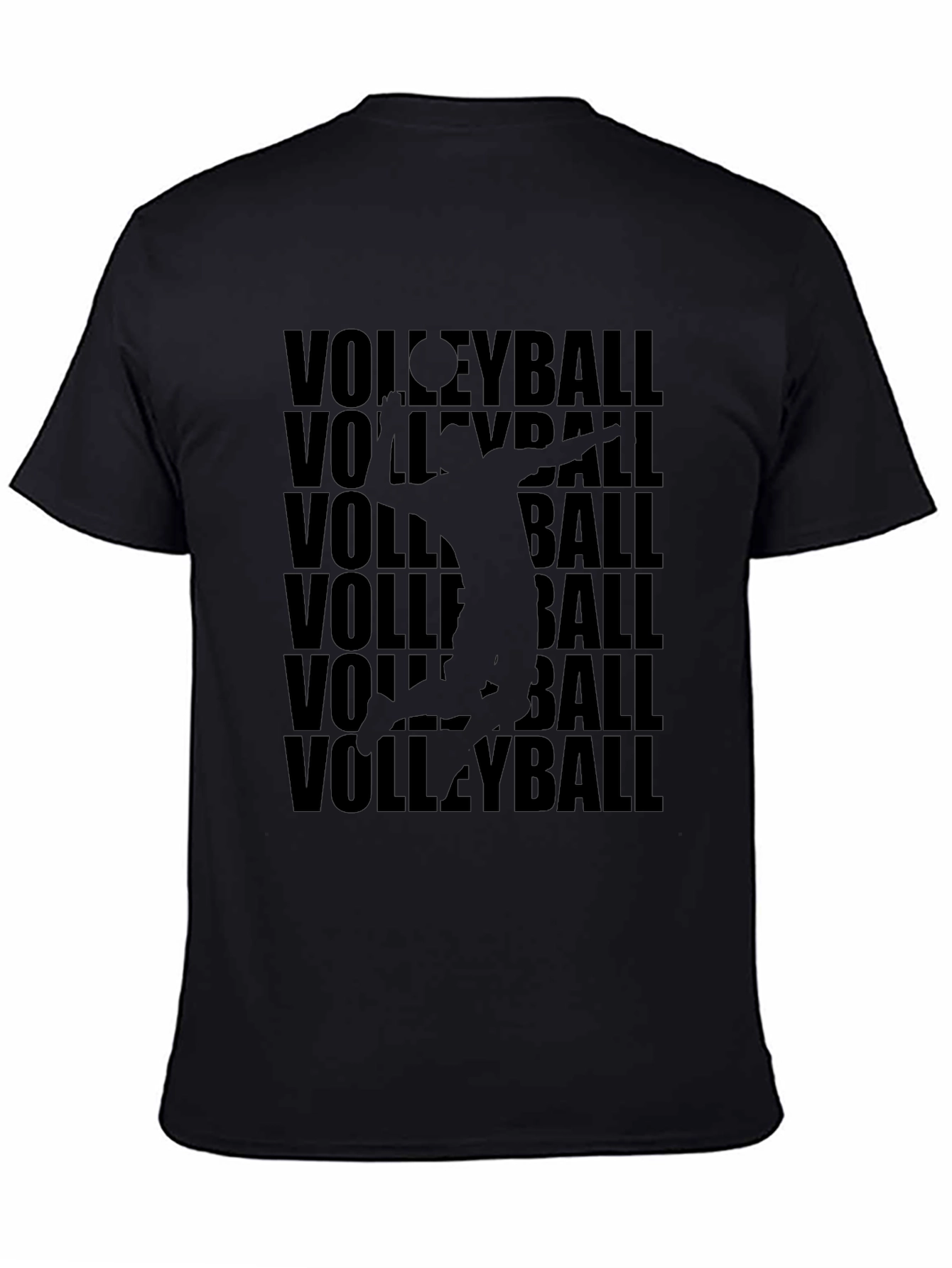 Volleyball T-Shirt - Black - Stylish Design