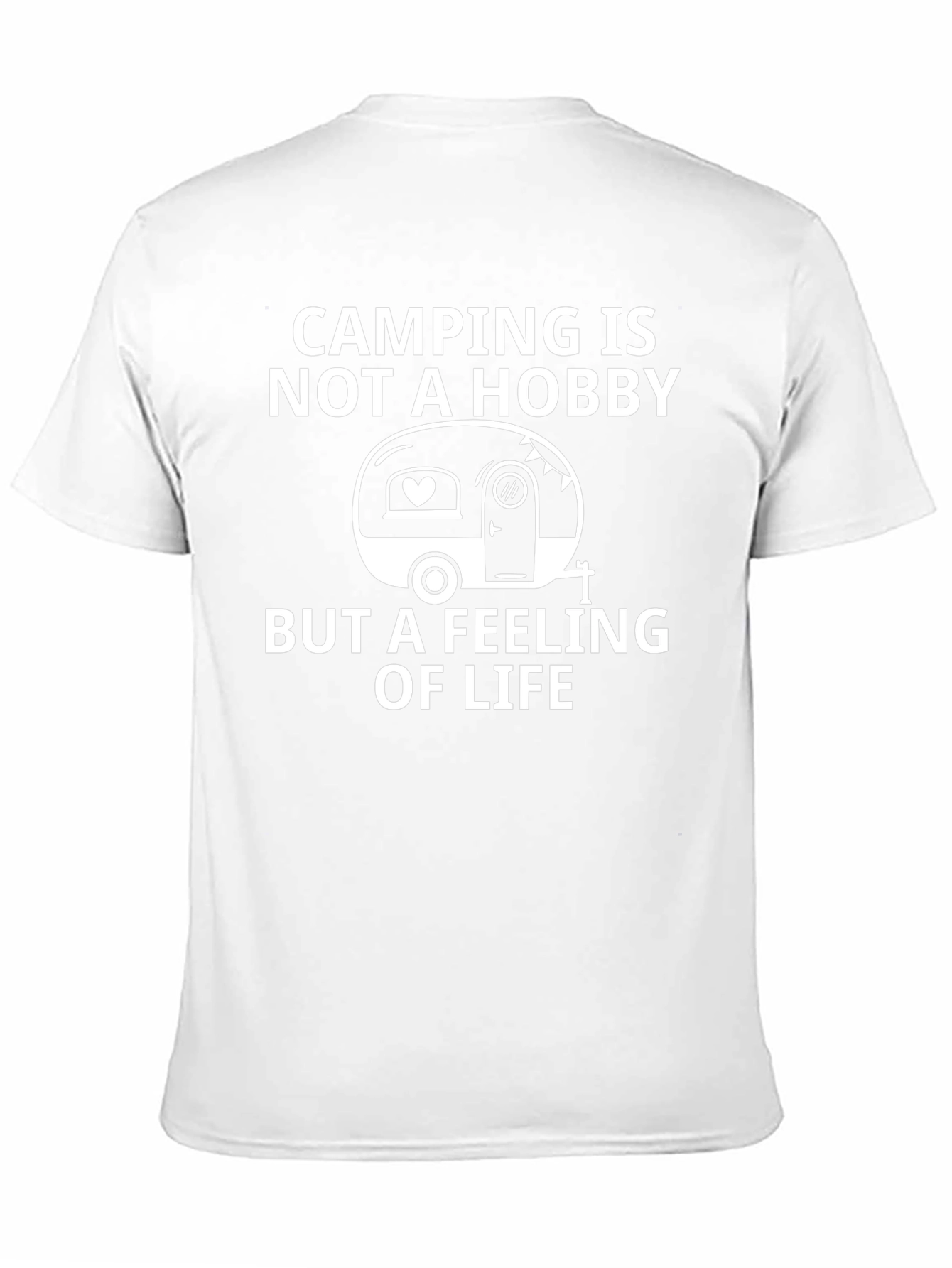 Camping is a Feeling of Life Black T-Shirt