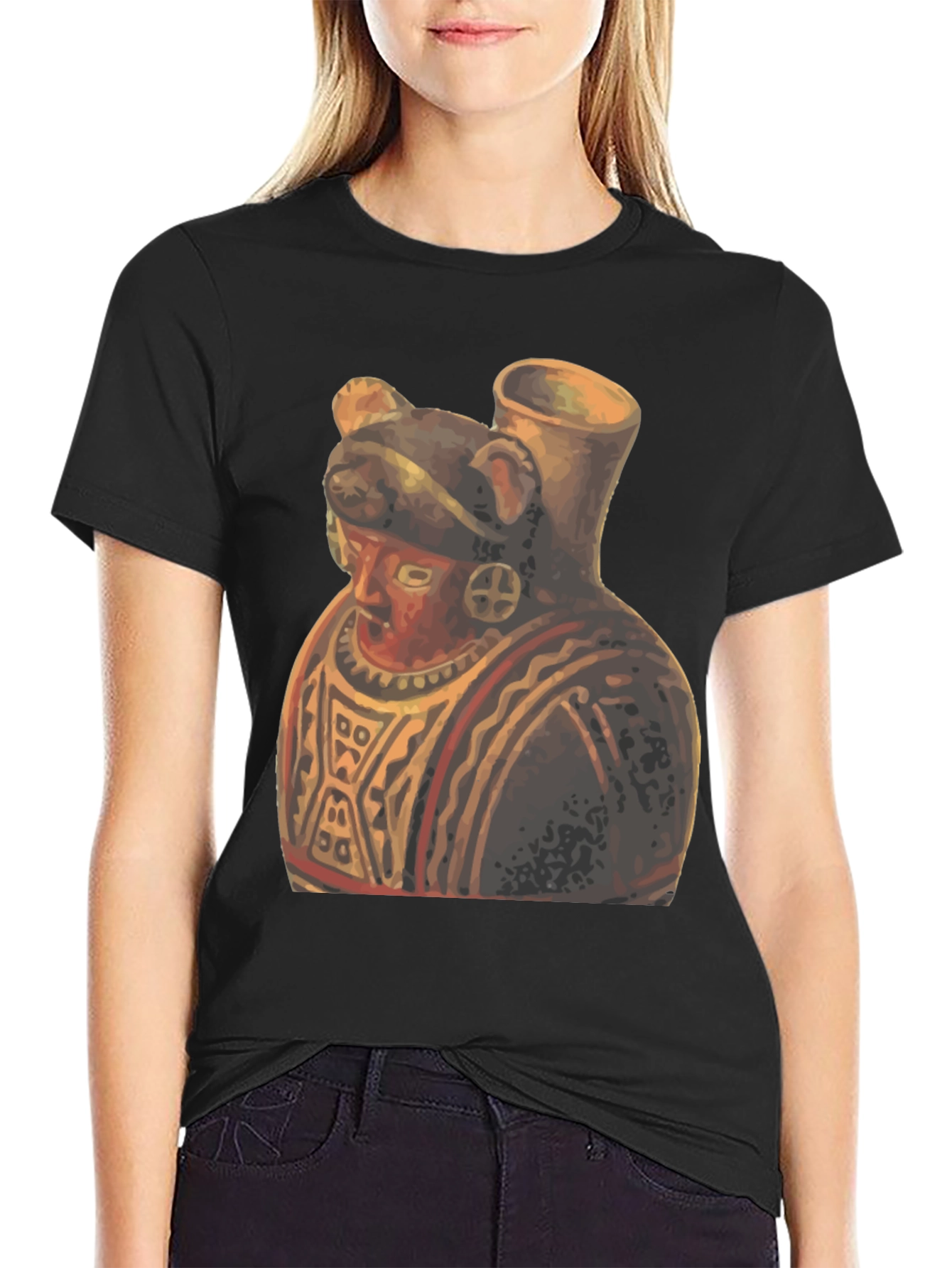 Unique Artistic Graphic Tee - Anthropomorphic Pottery