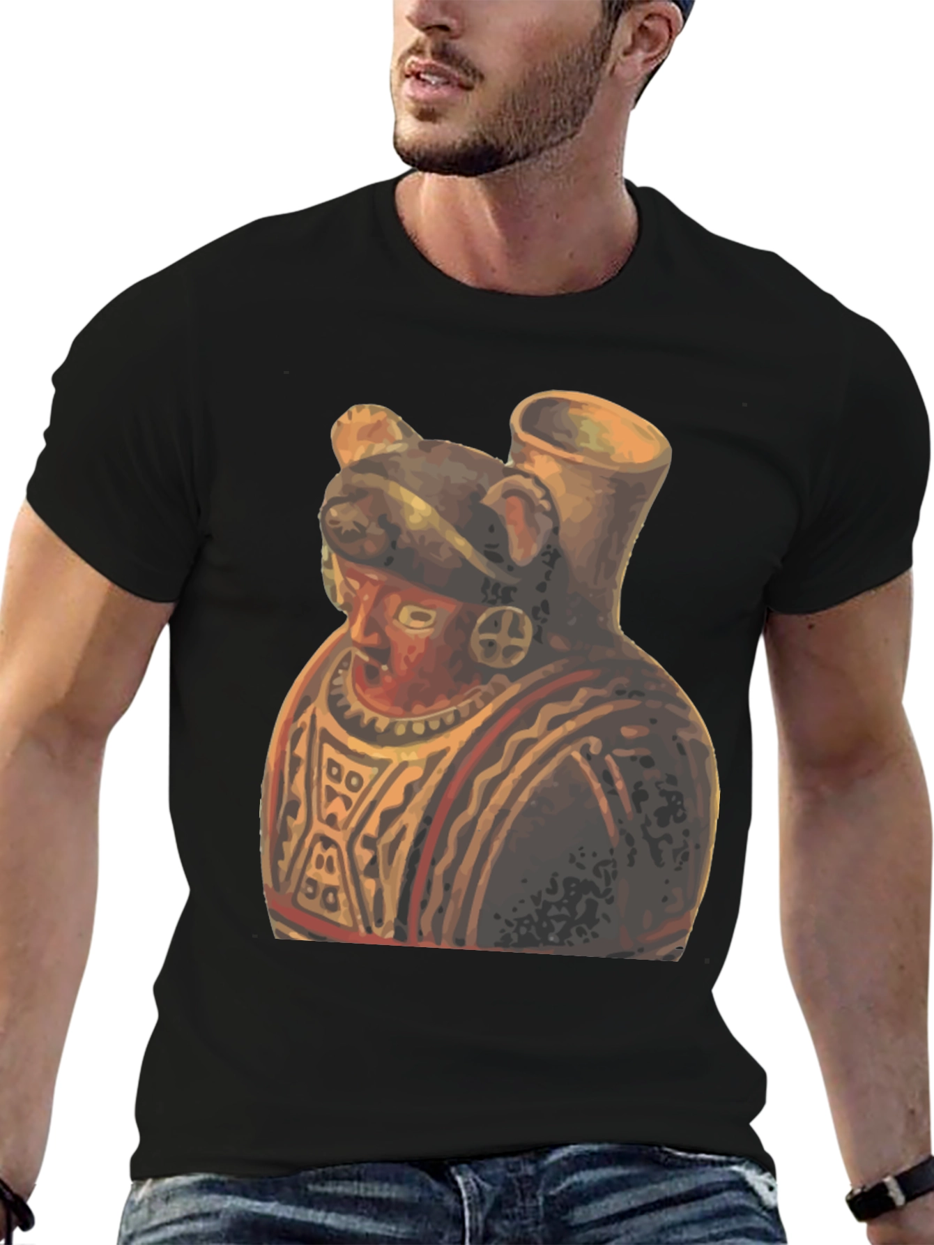 Unique Artistic Graphic Tee - Anthropomorphic Pottery