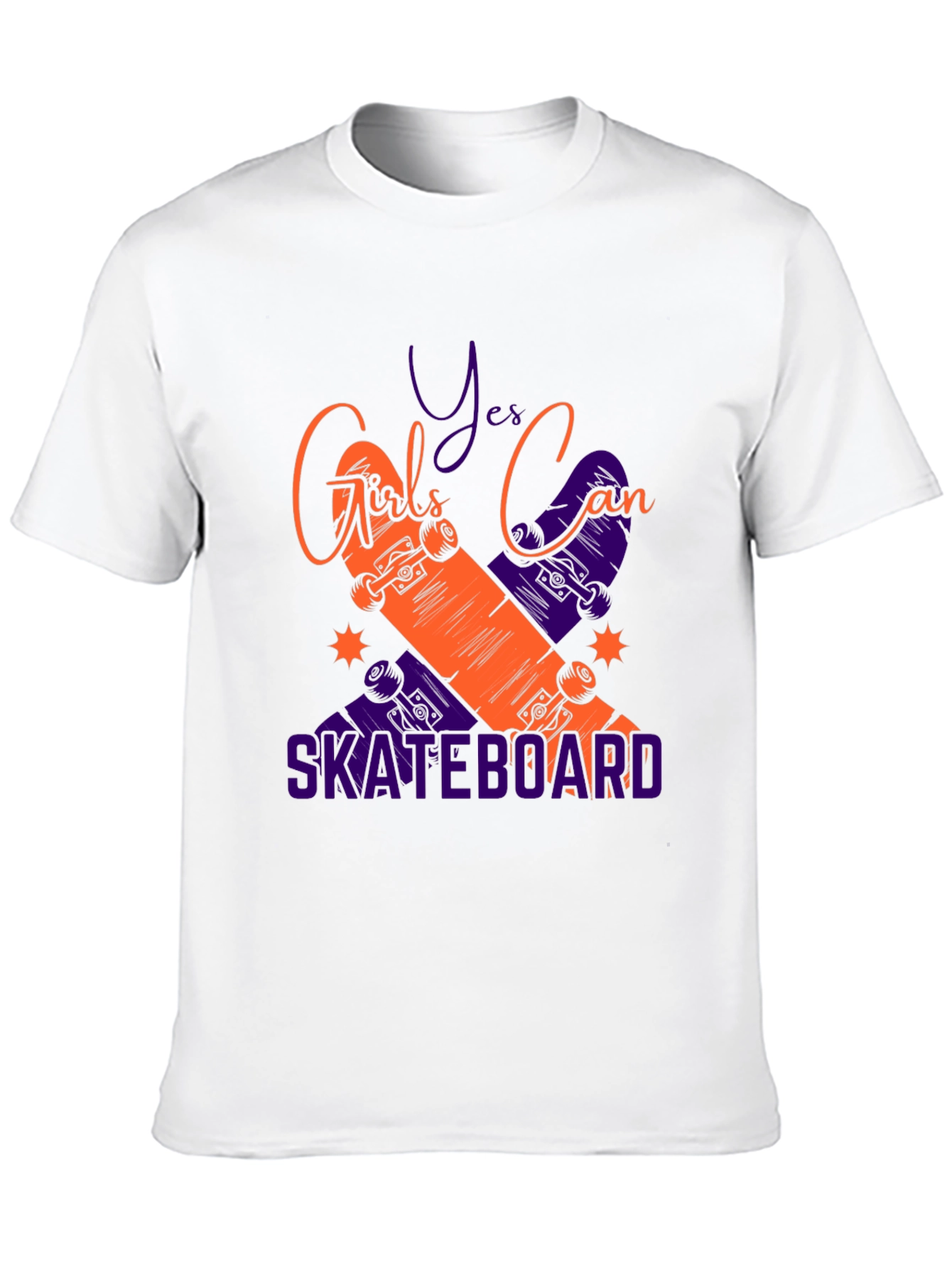 Girls Can Skateboard Graphic Tee - Black T-Shirt