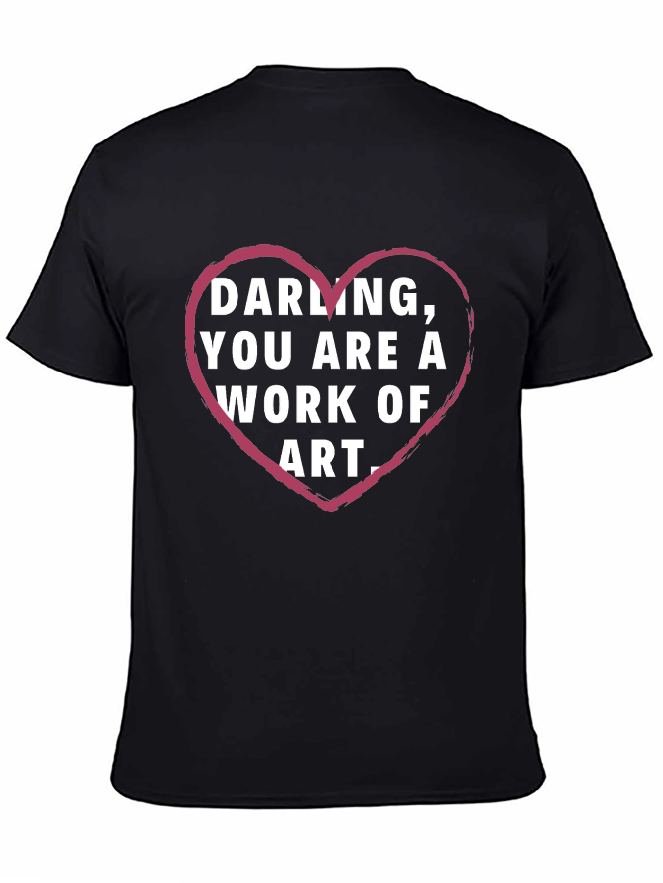Darling You Are Art Graphic Tee - Black
