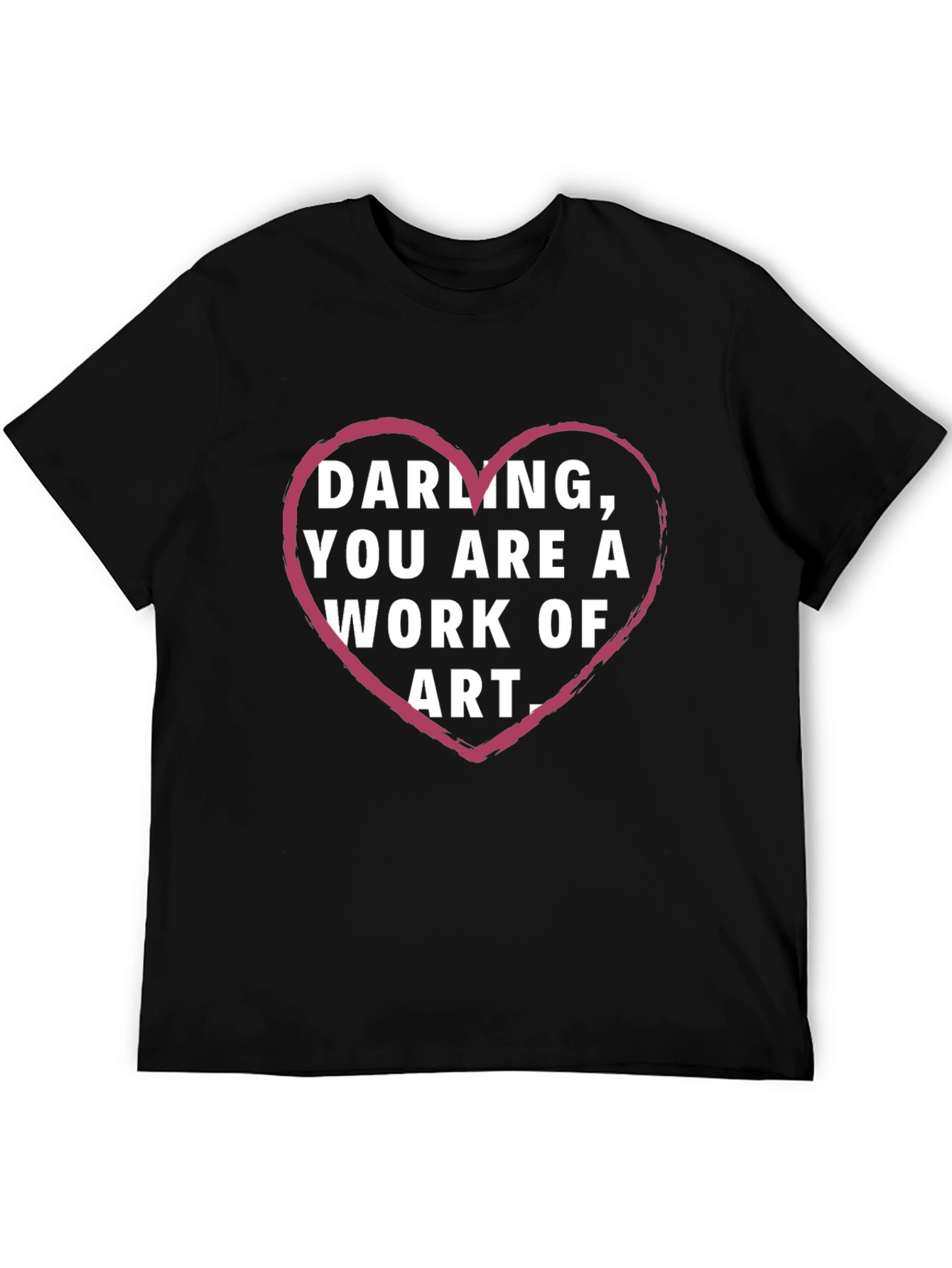 Darling You Are Art Graphic Tee - Black