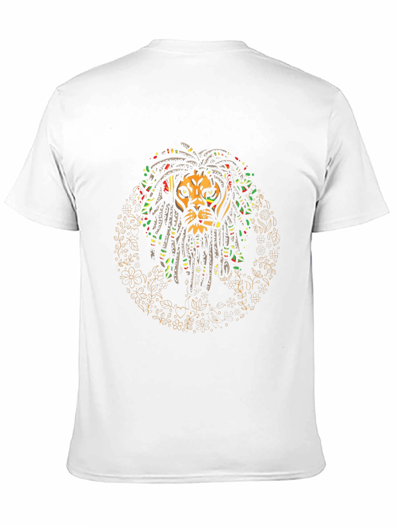 Rasta Lion Graphic Tee - Reggae Vibe T-Shirt